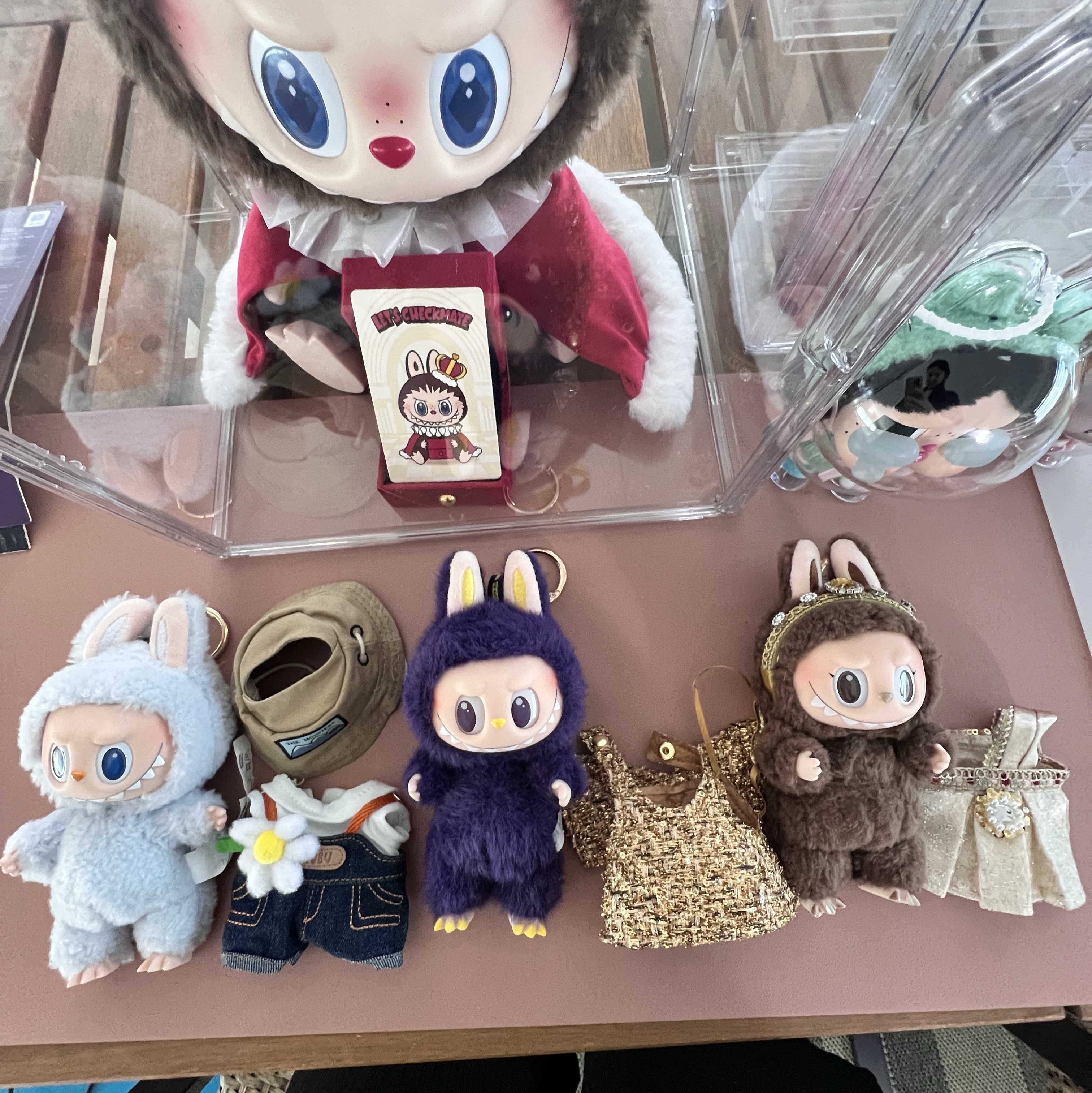 Pop Mart Labubu Good Luck To You Vinyl Plush Doll Pendant, Pop Mart Labubu x Pronounce Lucky Fairy Toy Keyring 착용 스타일 - 2