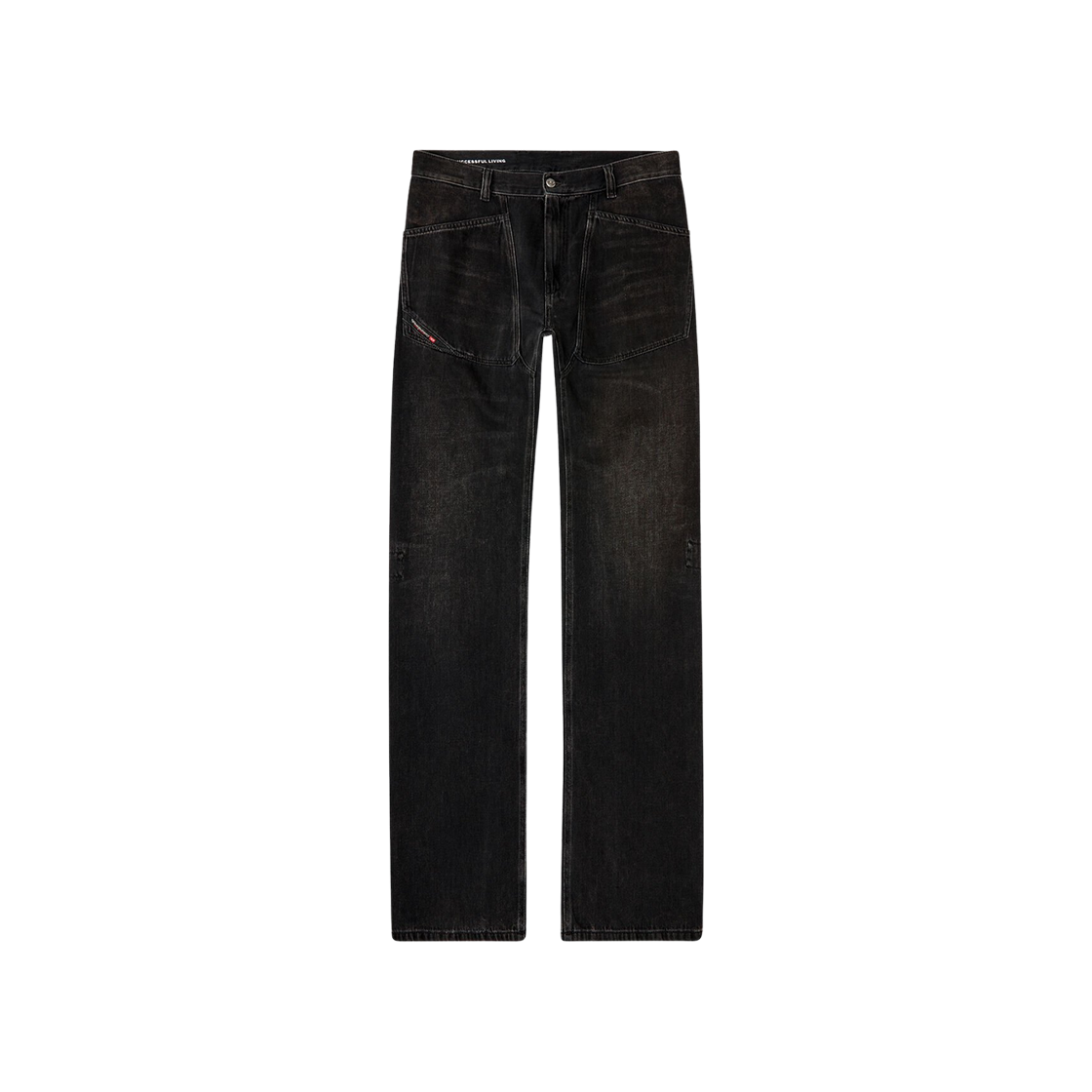 A1629609J96-02 Diesel D-Zeta 09J96 Relaxed Jeans Black Dark Grey