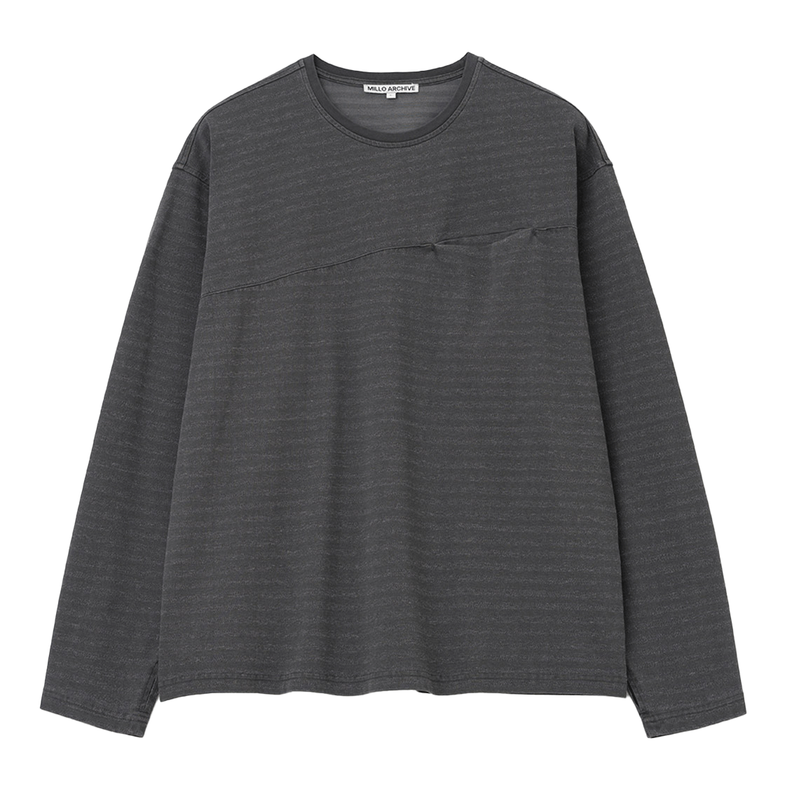 밀로 아카이브 슬래시 스트라이프 롱 슬리브 빈티지 핑크(Millo Archive Slash Stripe Long Sleeve Vintage Pink)