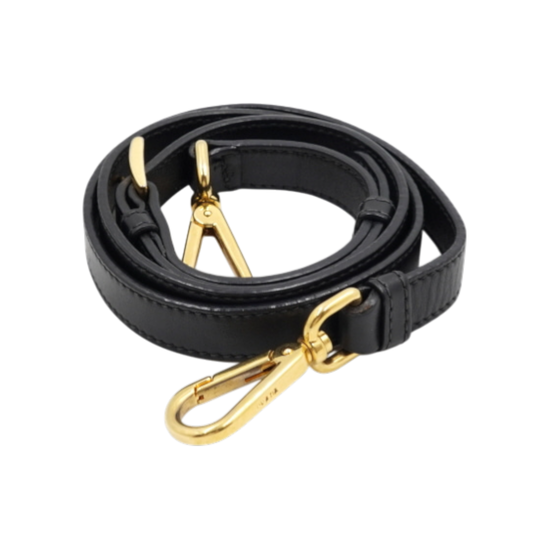 IT6ISCNMQ9KT Prada Black Leather Shoulder Strap AA52787