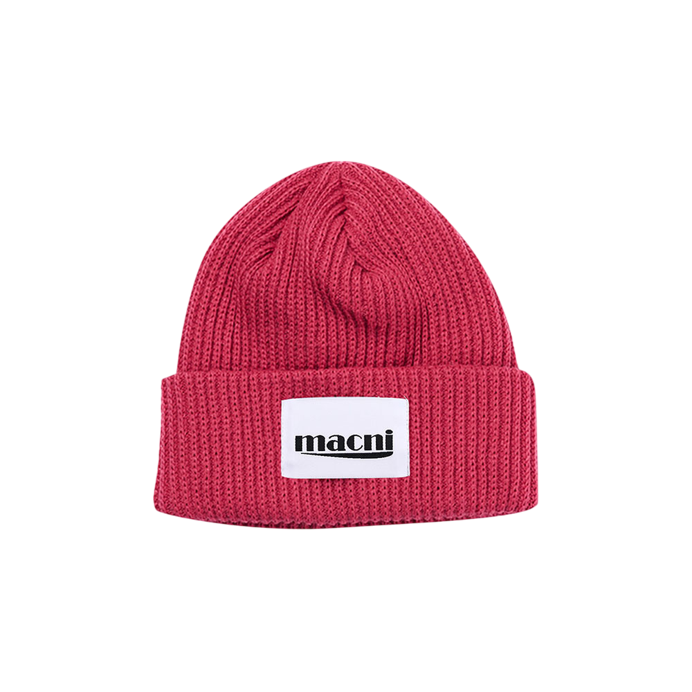 마크니 해비 니트 비니 핑크(MACNI Heavy Knit Beanie Pink)