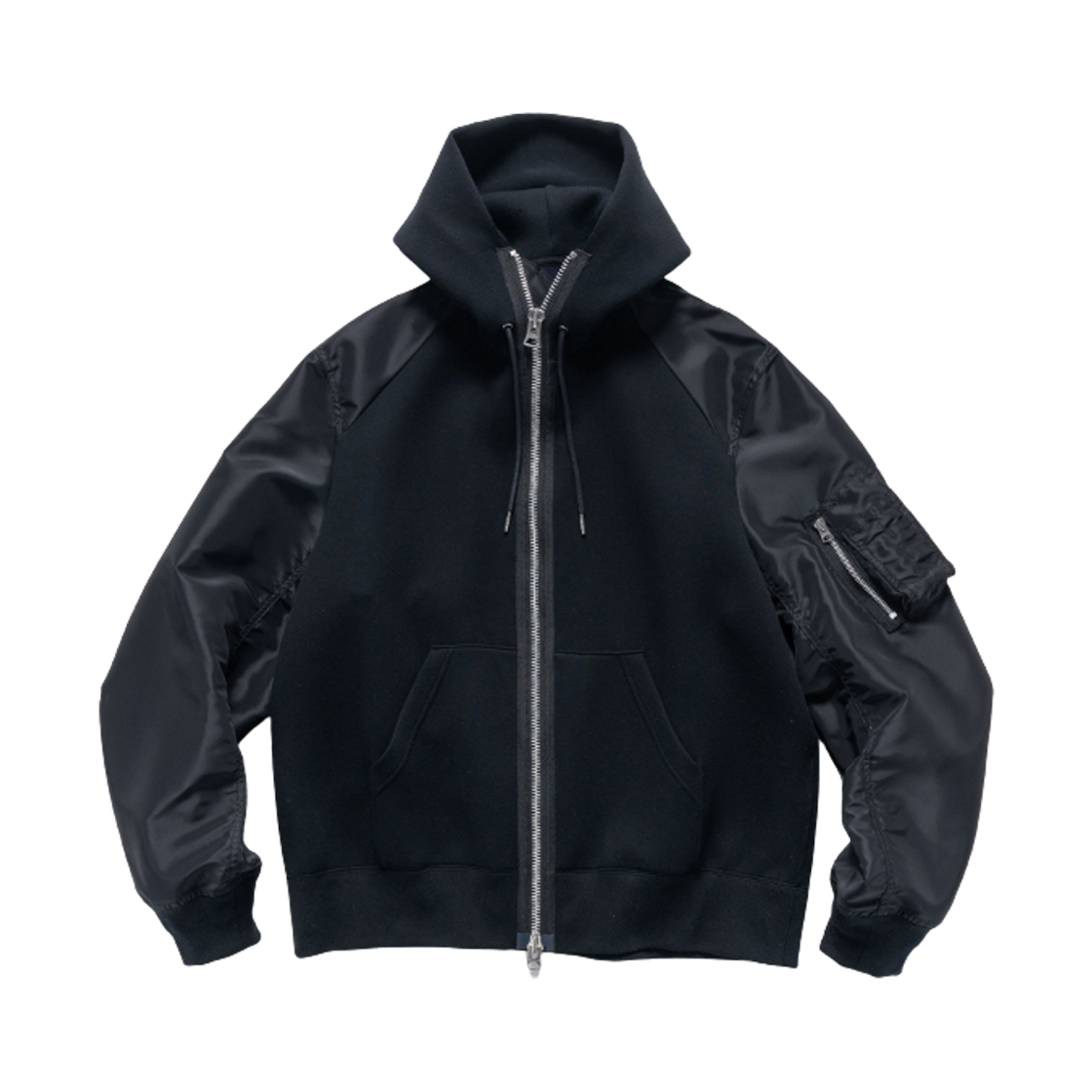 사카이 스폰지 스웨트 후드 블랙(Sacai Sponge Sweat Hoodie Black)