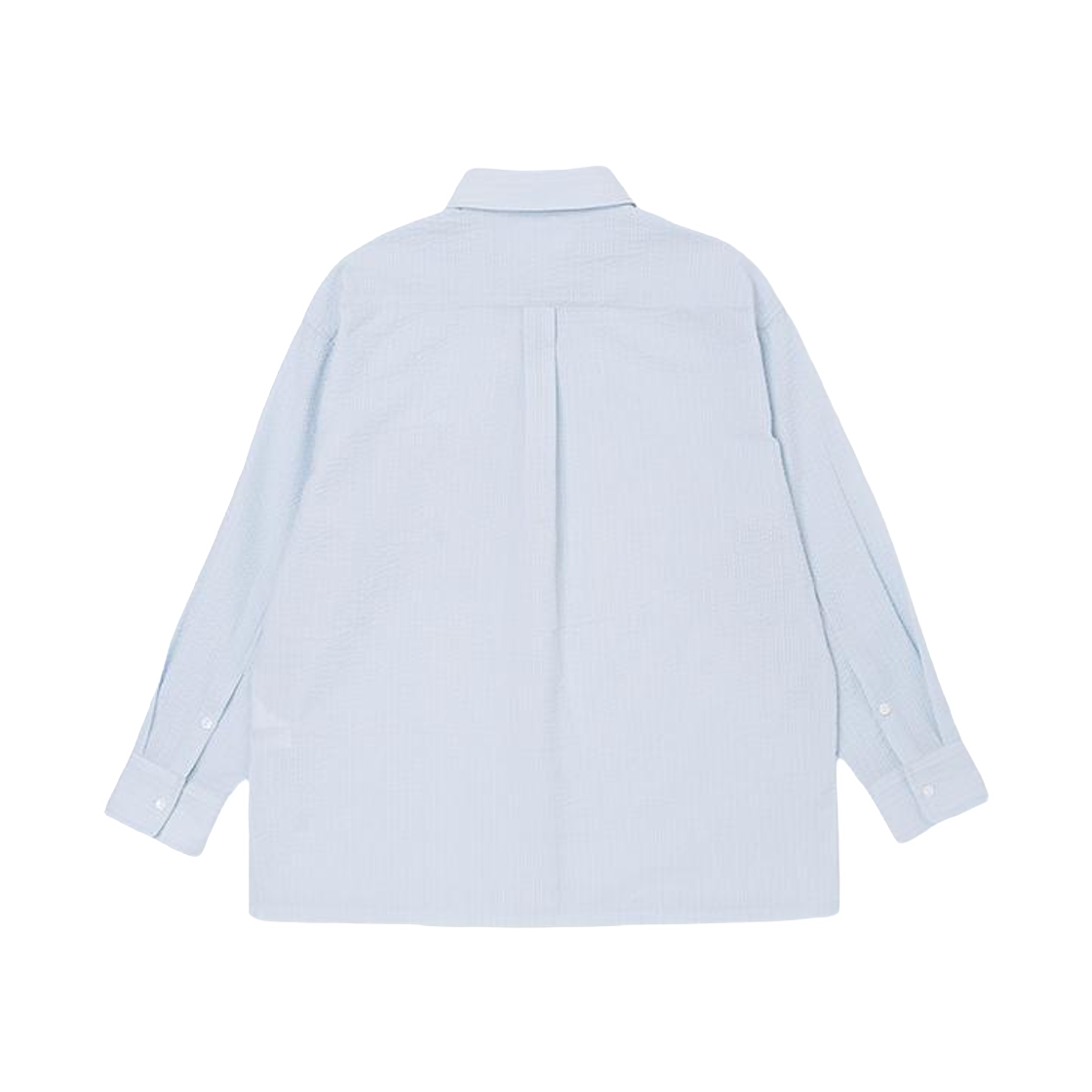 (W) 플랙 스트라이프 링클 셔츠 스카이 블루((W) PLAC Stripe Wrinkle Shirt Sky Blue)