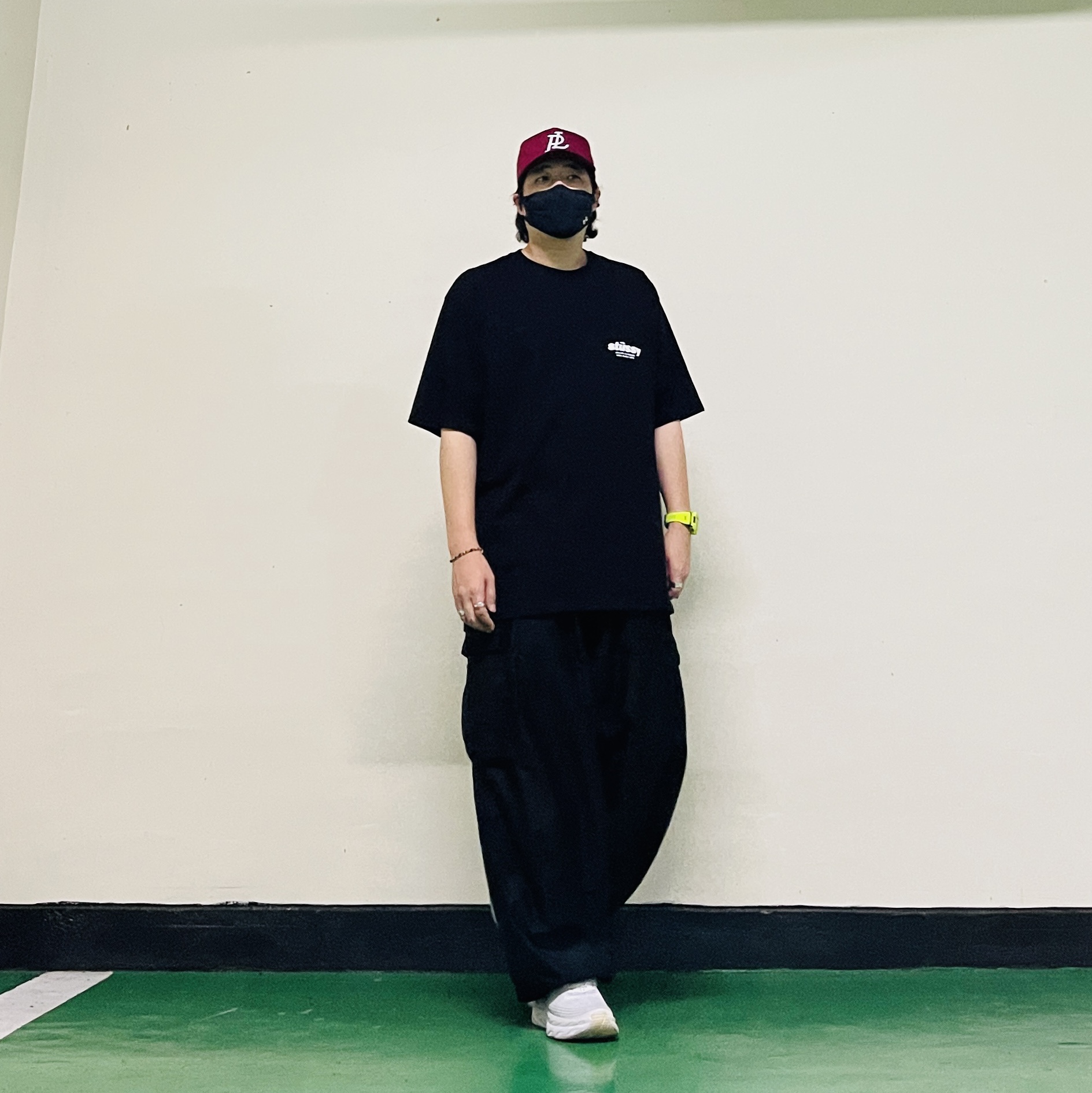 Palace P Frame 5-Panel Berg - 25SS, Stussy Rollers T-Shirt Black 착용 스타일 - 2