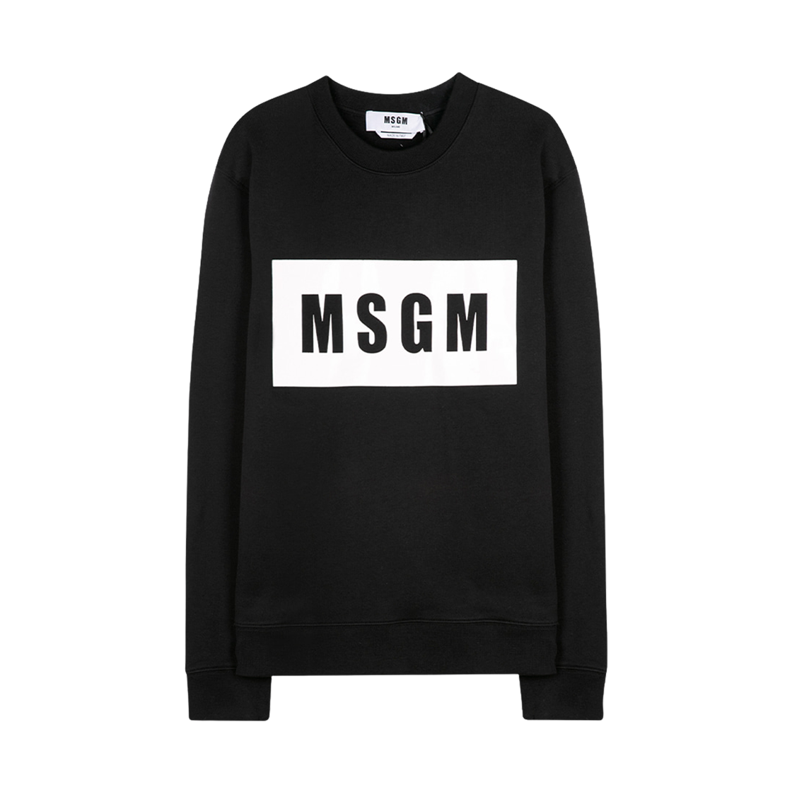 엠에스지엠 박스 로고 스웨트셔츠 블랙(MSGM Box Logo Sweatshirt Black)