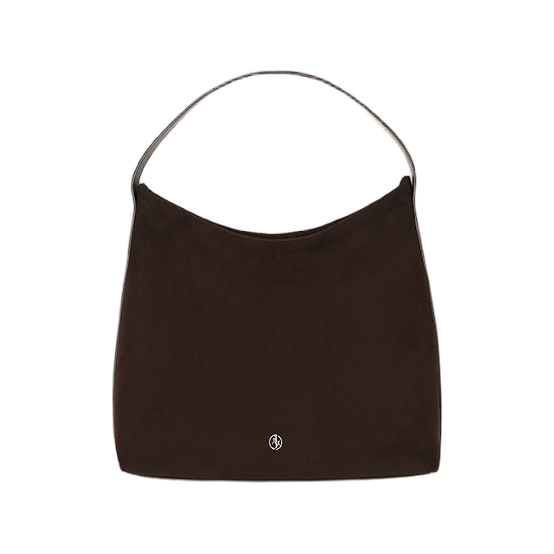 플랙 스웨이드 숄더백 다크 브라운(PLAC Suede Shoulder Bag Dark Brown)