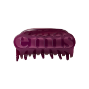 (W) Emis Logo Hair Claw Clip Burgundy
