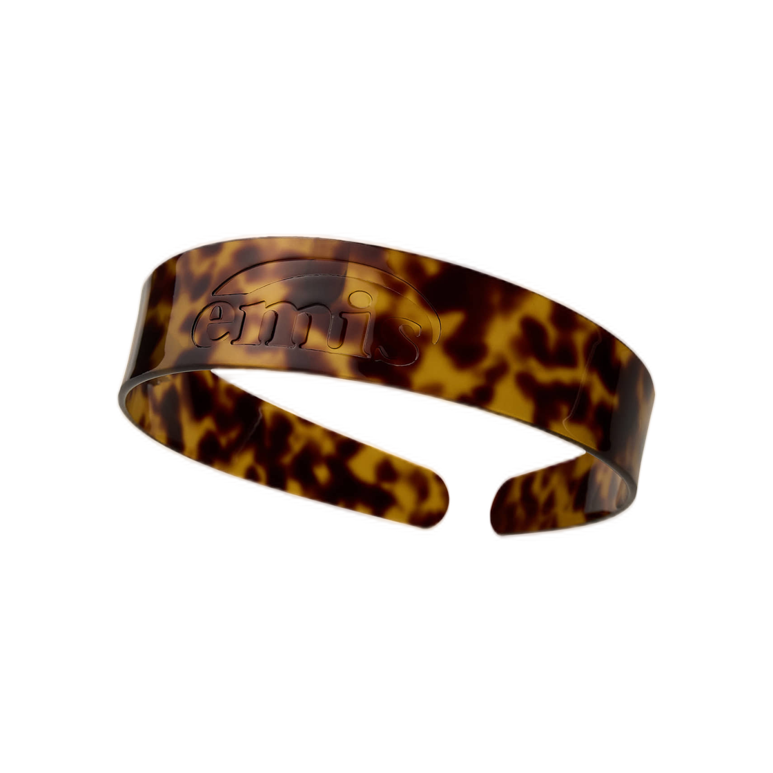 (W) 이미스 와이드 로고 헤어밴드 브라운((W) Emis Wide Logo Hairband Brown) - 1