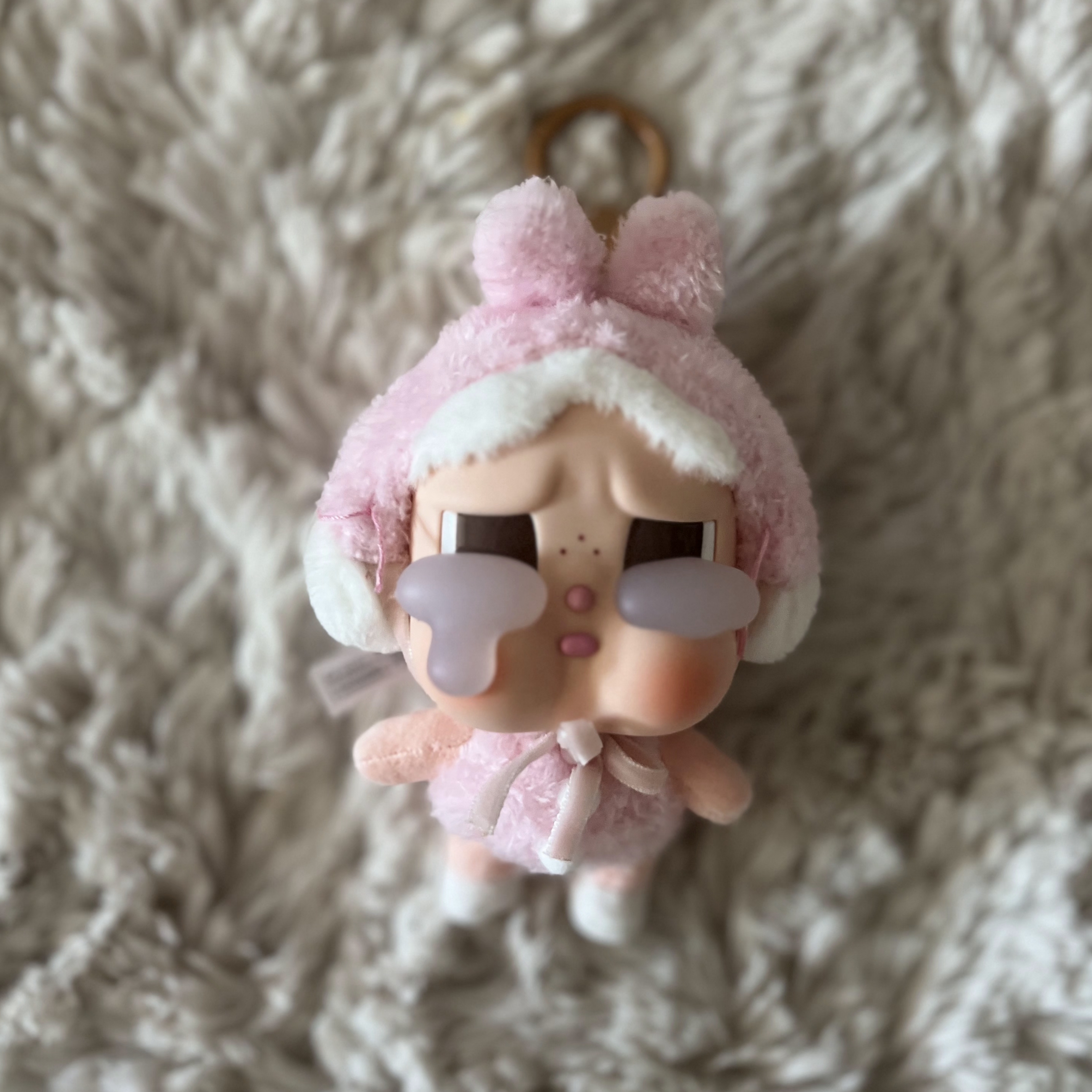 Pop Mart Crybaby Crying Again Series Plush Keyring Sealed Case (6 Blind Boxes) 착용 스타일 - 5