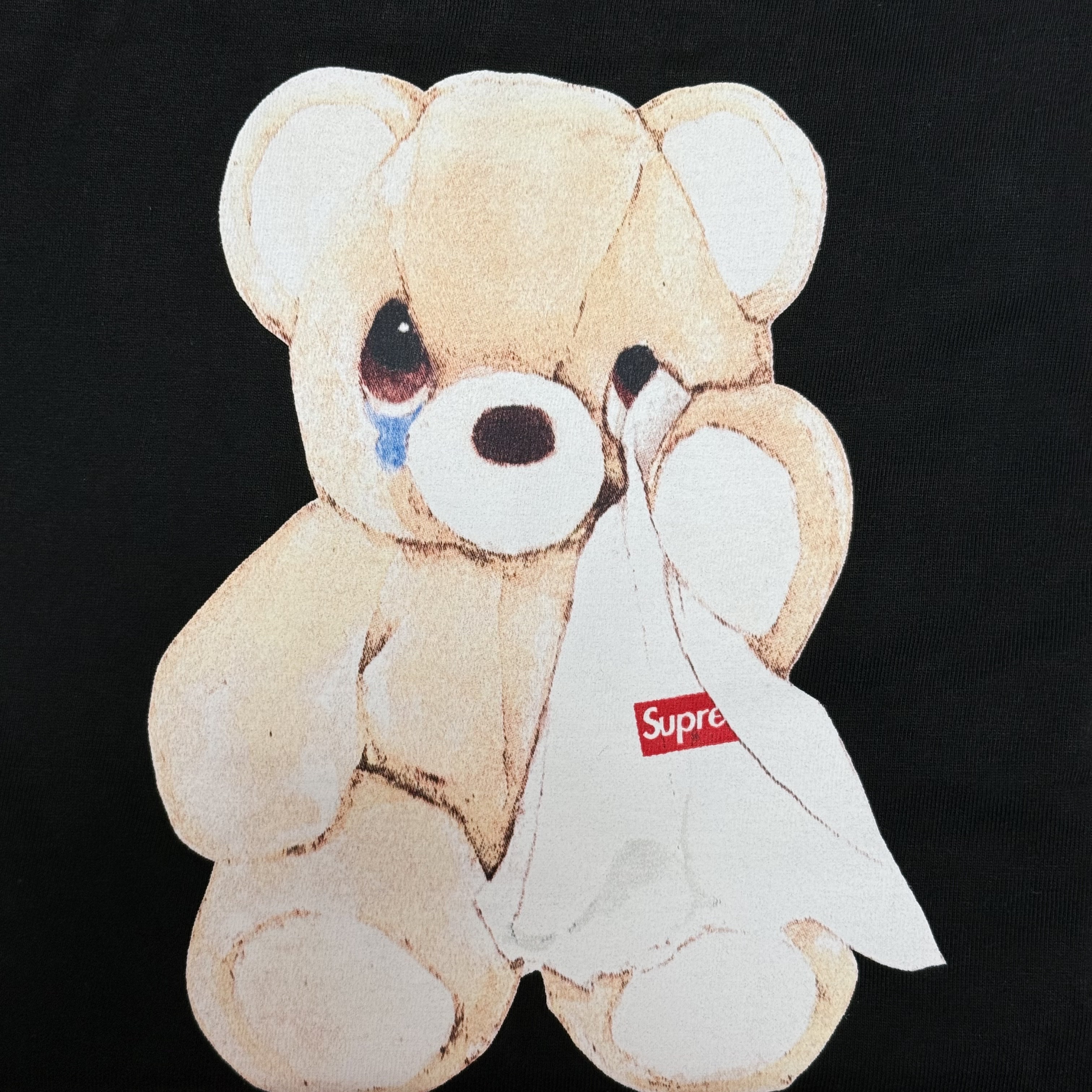 Supreme Bear T-Shirt Black - 25SS 착용 스타일