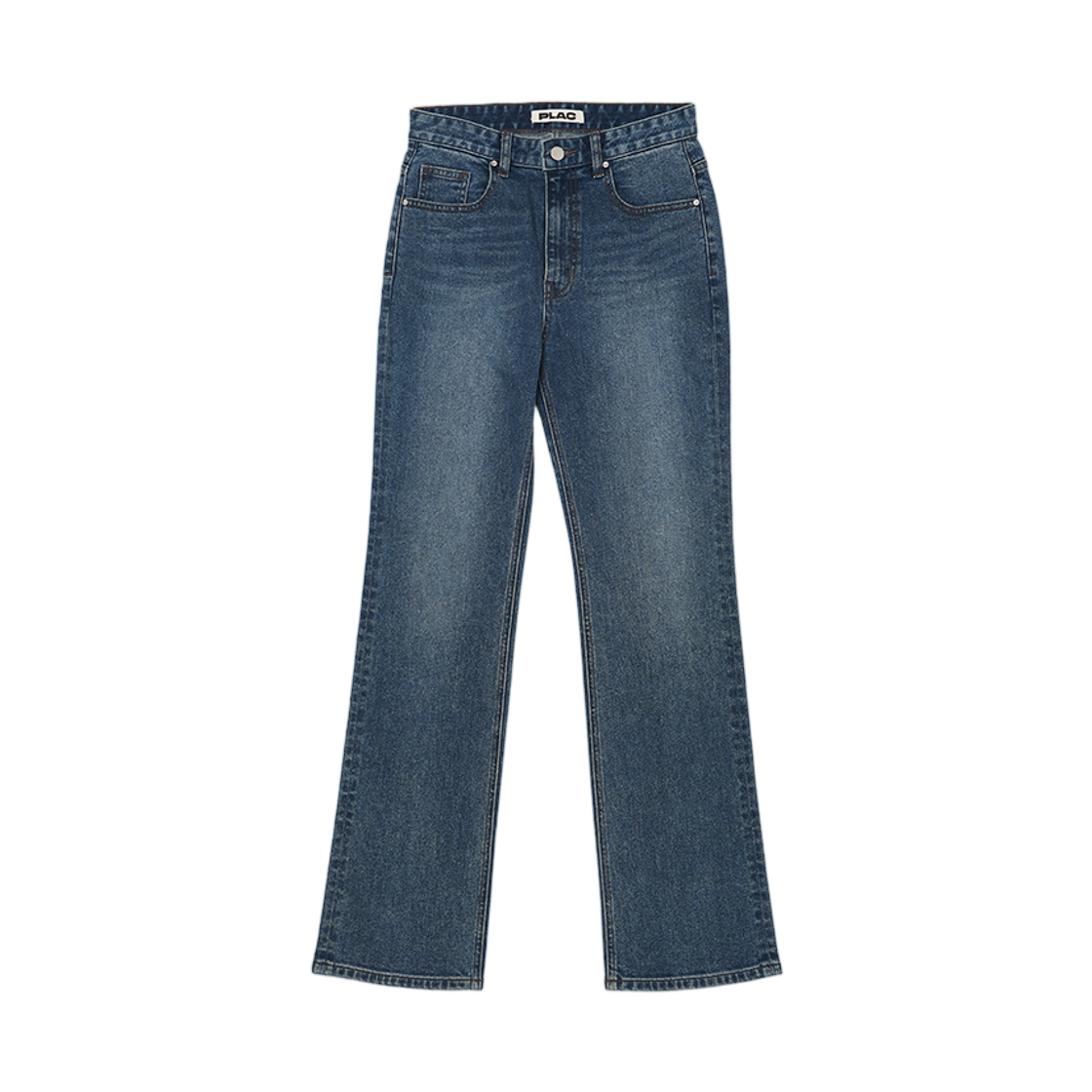 (W) 플랙 클래식 스트레이트 데님 팬츠 M04 다크 인디고((W) PLAC Classic Straight Denim Pants M04 Dark Indigo)