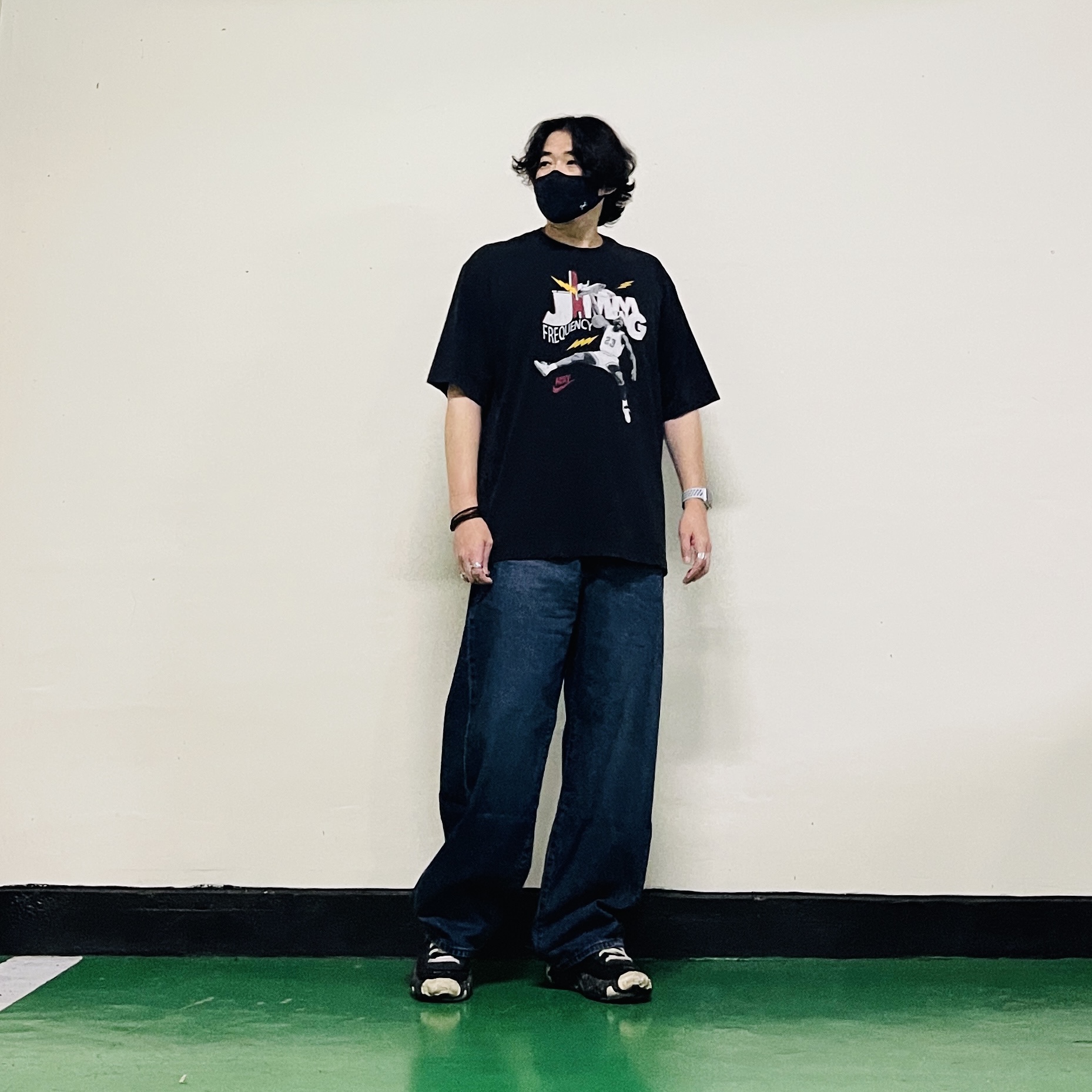Jordan Brand T-Shirt Black White, Nike x Undercover Overbreak SP Black 착용 스타일 - 1