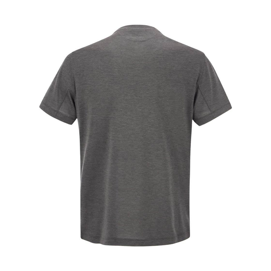 브루넬로 쿠치넬리 실크 코튼 티셔츠 그레이(Brunello Cucinelli Silk Cotton T-Shirt Grey) - 2