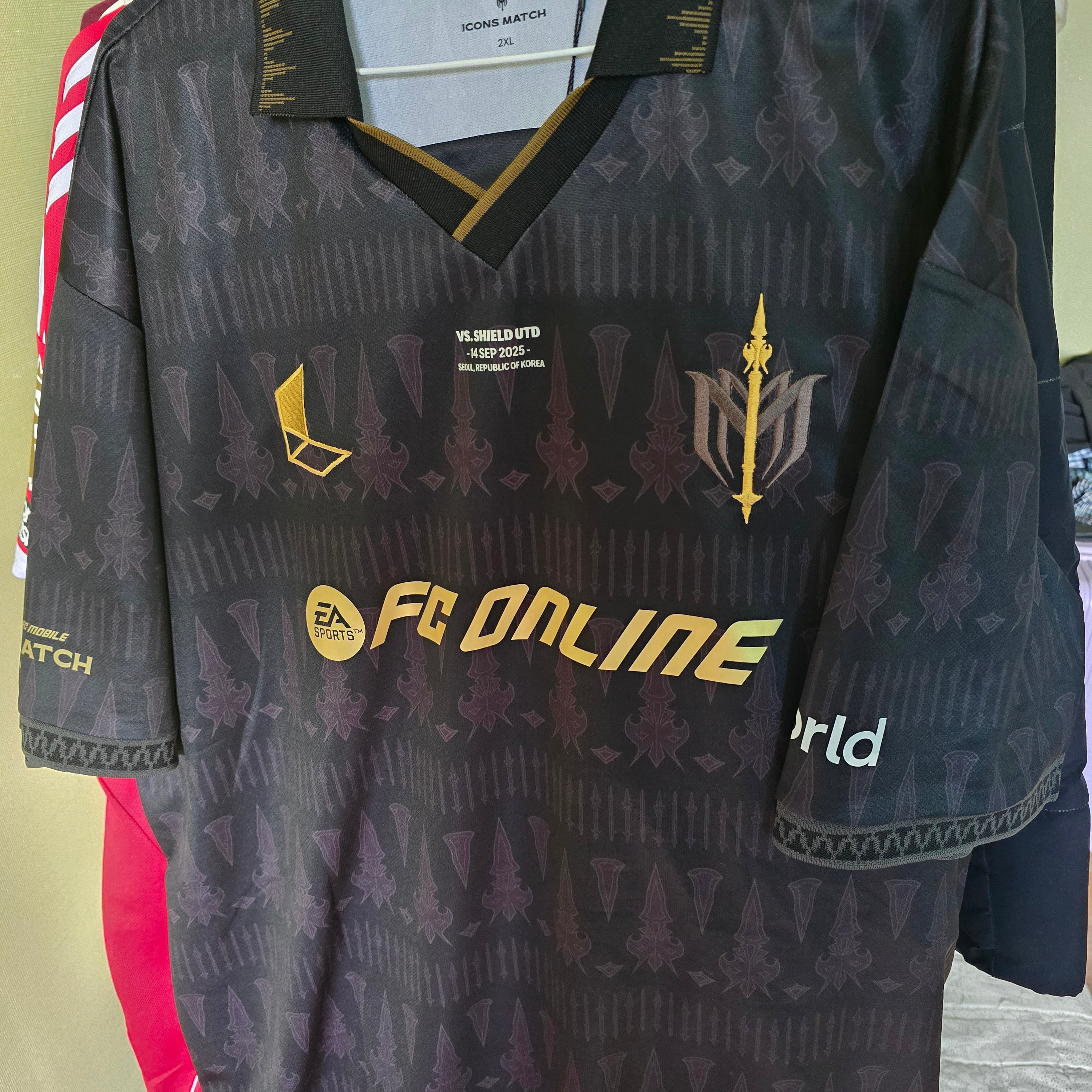 [PRE-ORDER] FC SPEAR Jersey Black 2XL (Marking) 착용 스타일 - 1