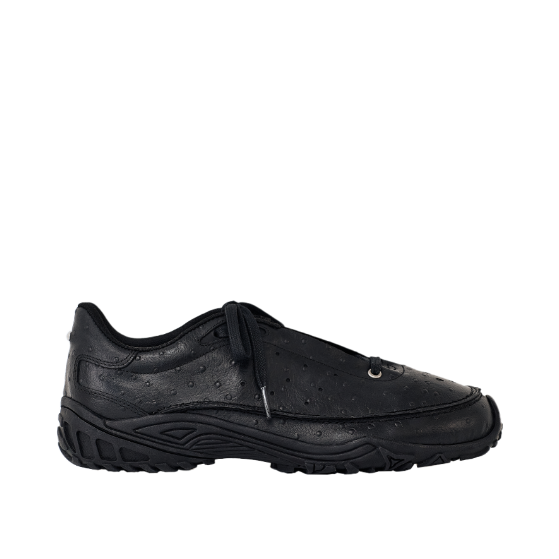 [6% 적립] 네거티브쓰리 코펜하겐 스니커즈 아스트리치 레더 블랙([6% 적립] NegativeThree Copenhagen Sneakers Ostrich leather Black)