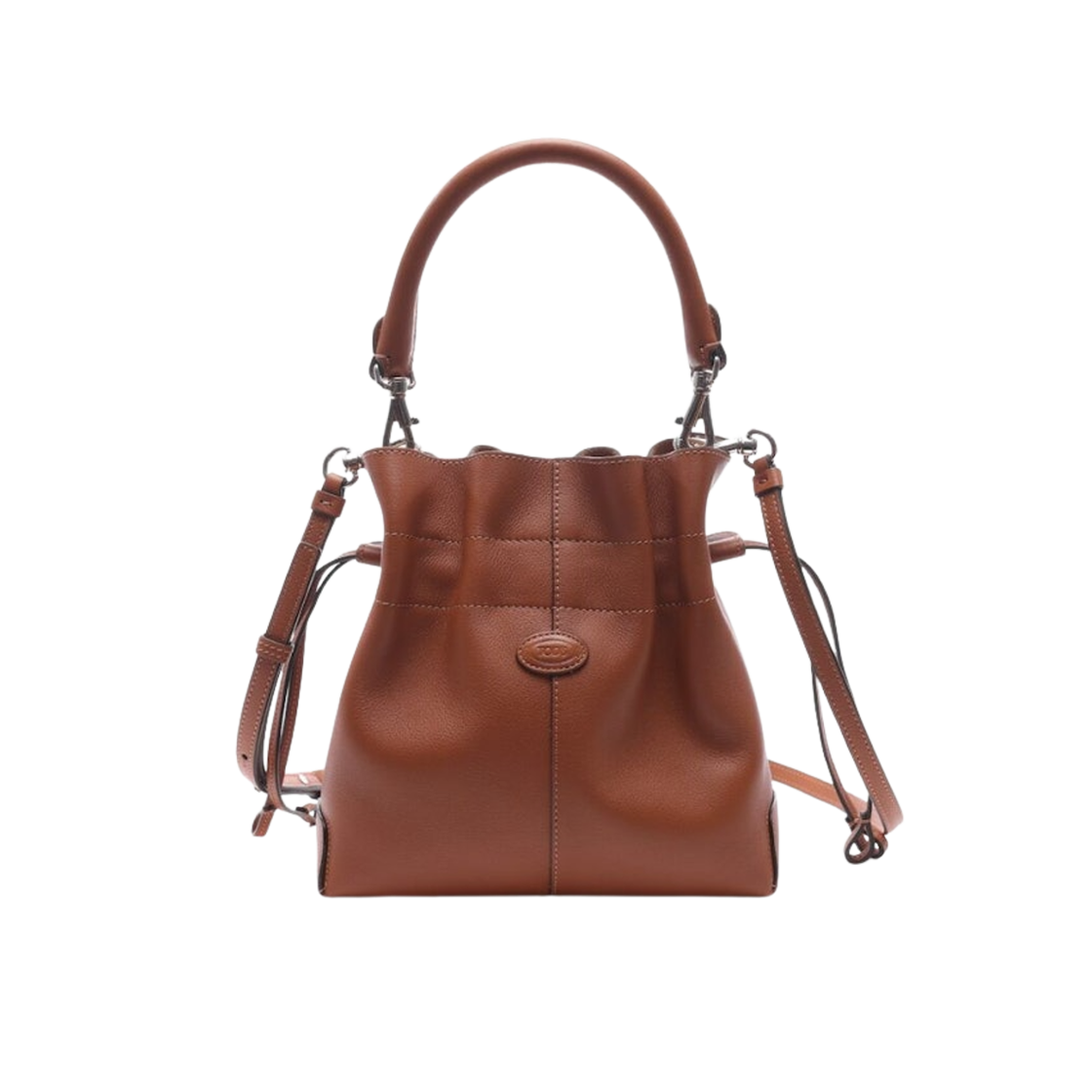 XBWDBSU0100S85S410 Tod's Di Bucket Bag in Leather Mini With Drawstring Brown