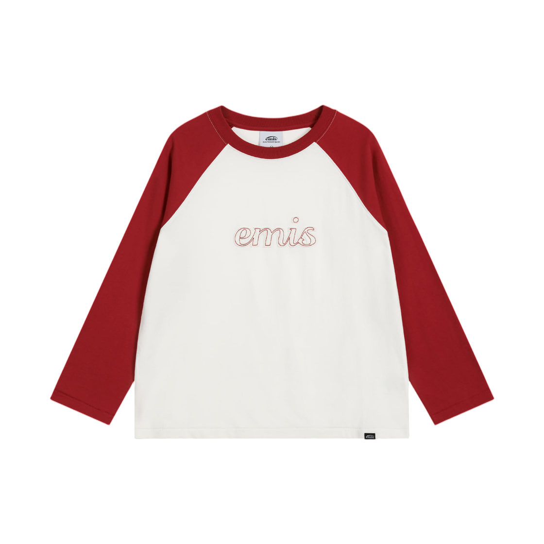 - (W) Emis 3/4 Sleeve Raglan T-Shirt White