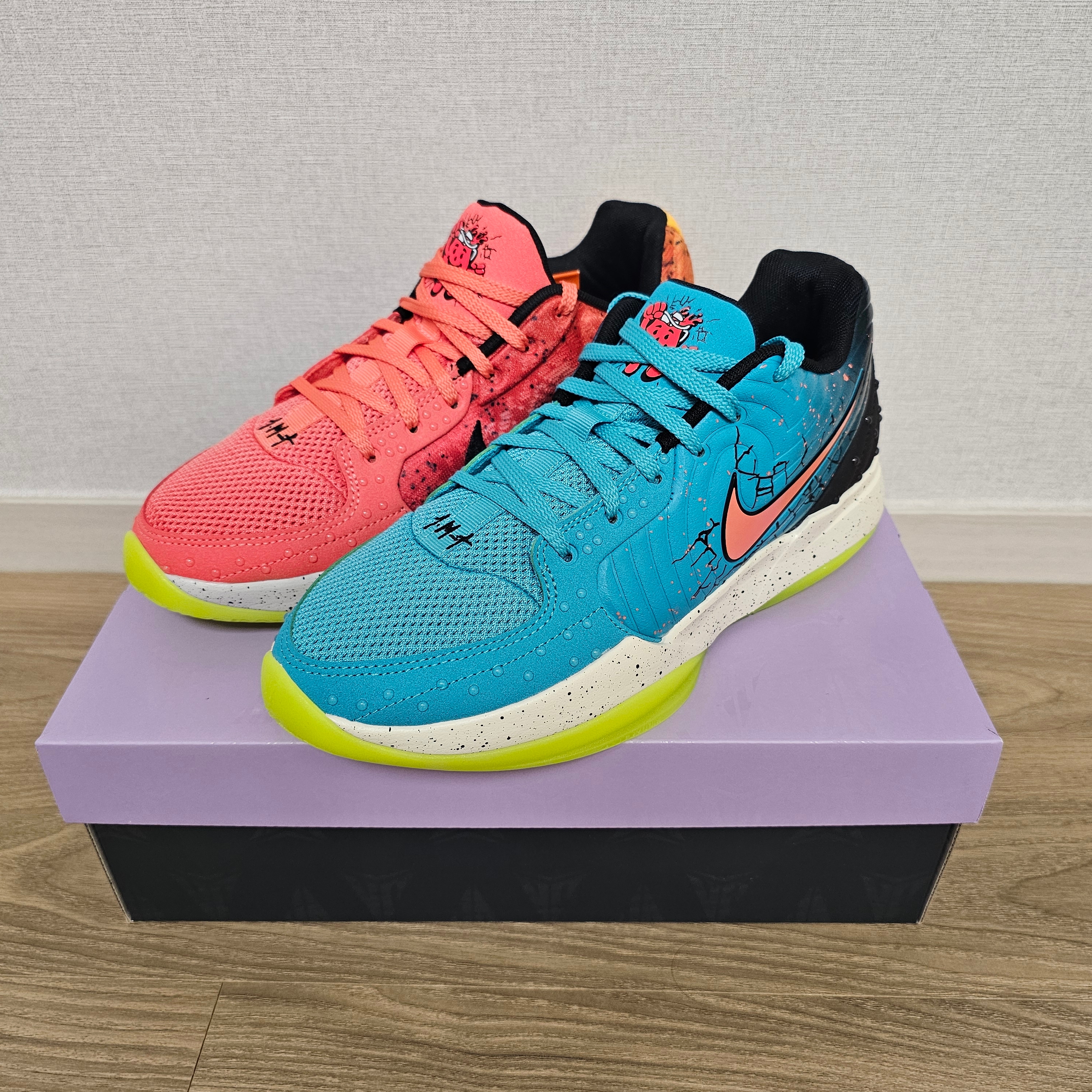 Nike x Kool-Aid Ja 2 EP Mixed Berry Bright Crimson Flat Silver 착용 스타일 - 3