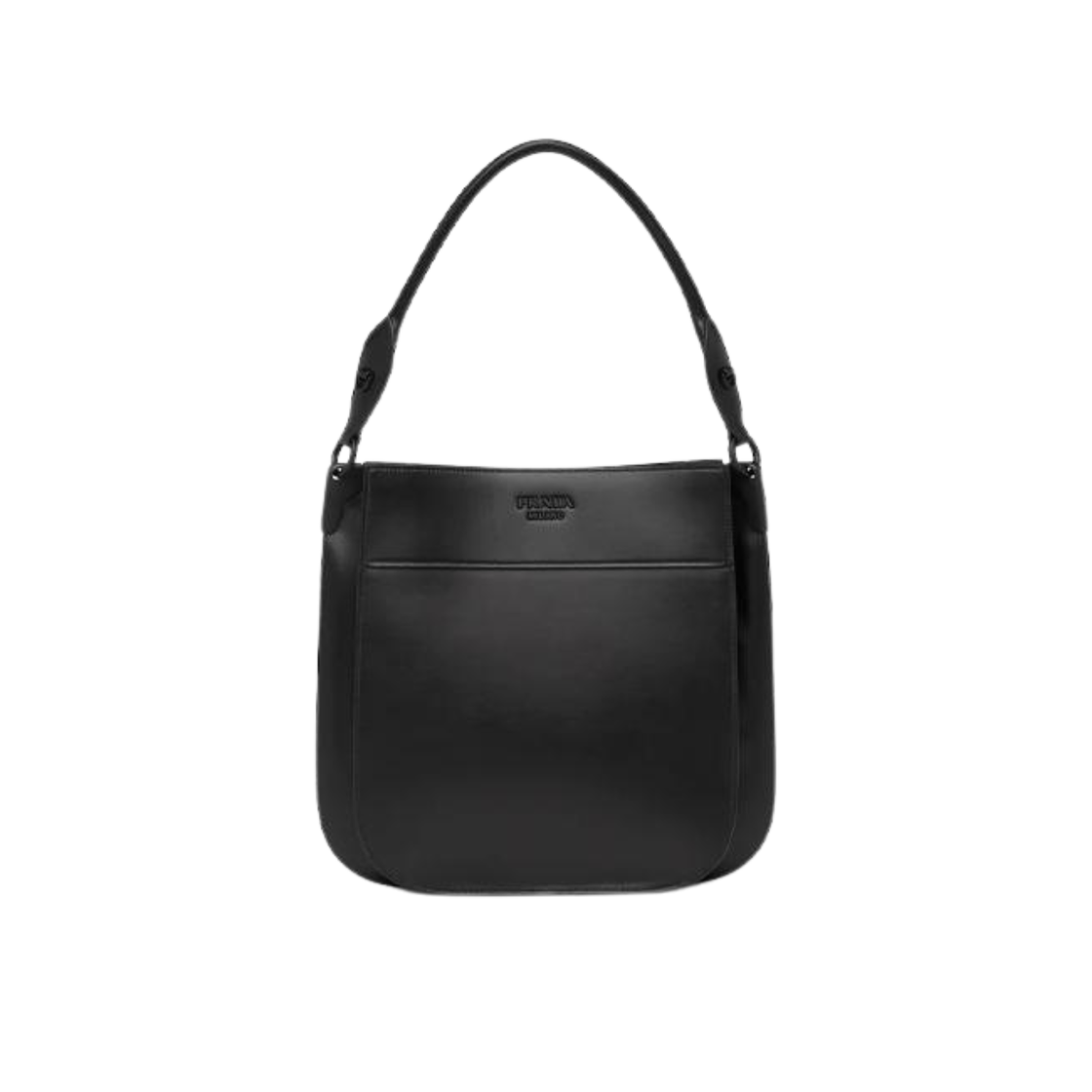 1BC076-WAIX-F0ES9 Prada Margit Leather Shoulder Bag Black