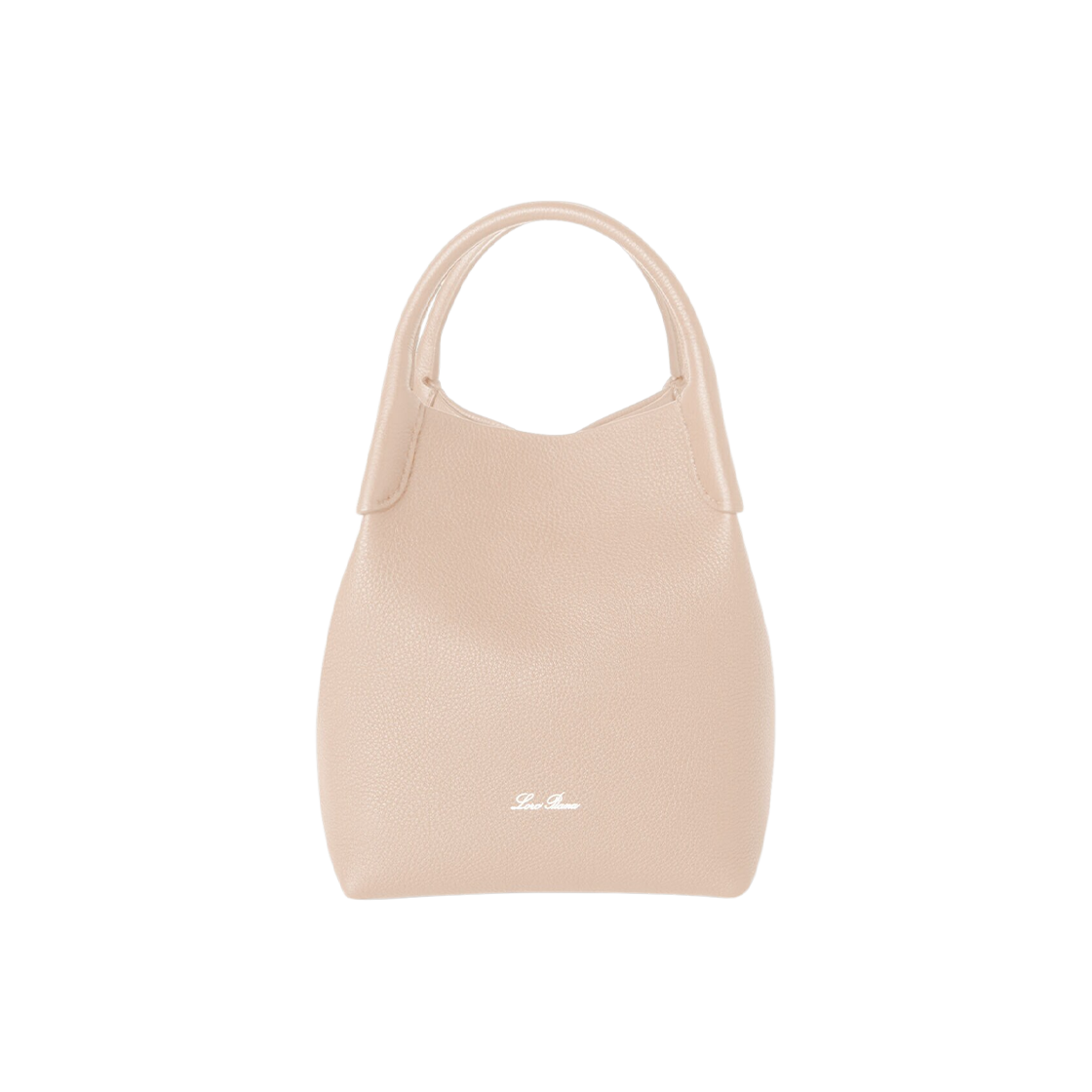 FAN8964-A0IH Loro Piana Grained Calfskin Bale Small Bag Creamed Honey Sun Gold