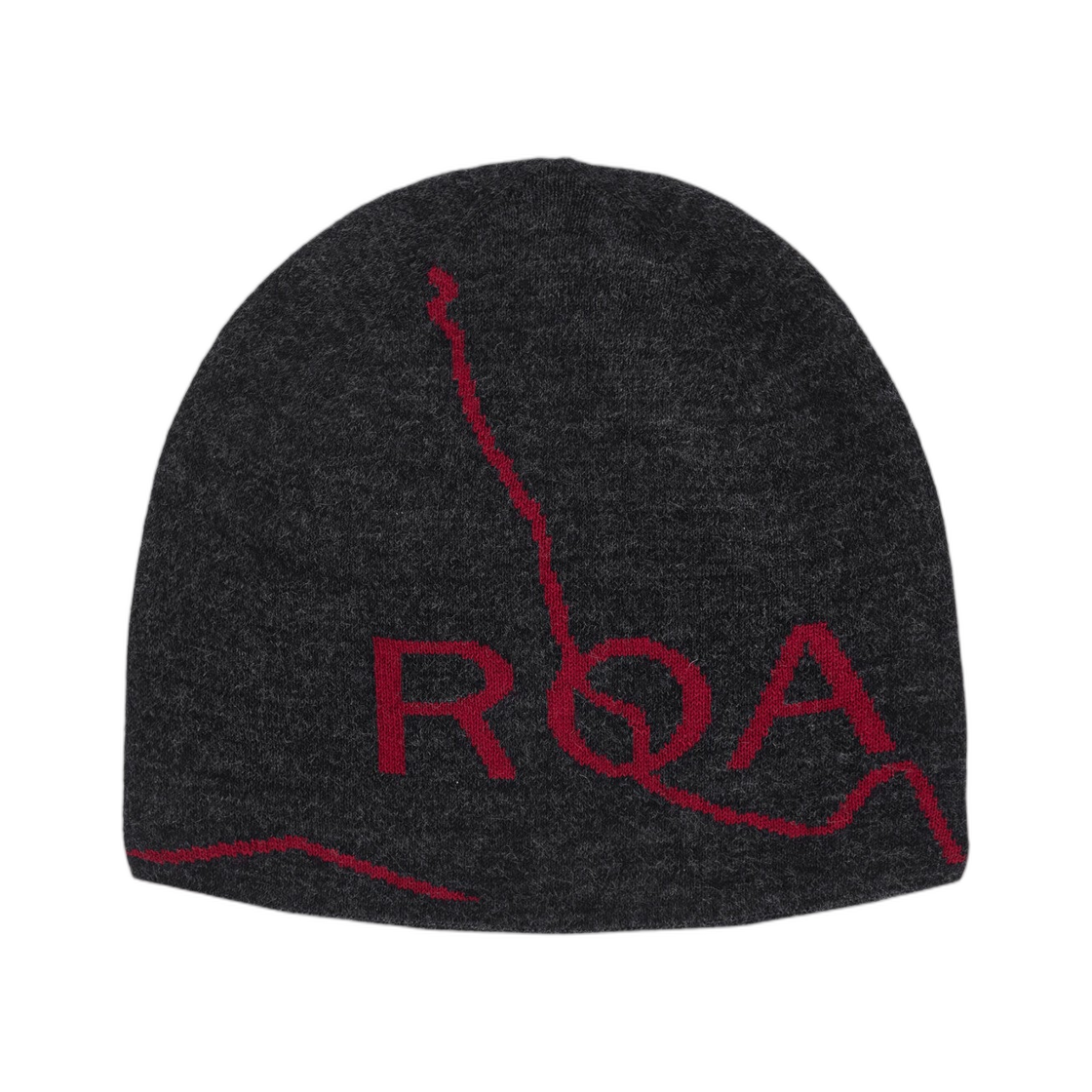RBUW288YA12-ANT0001 ROA Logo Wool Beanie Anthracite
