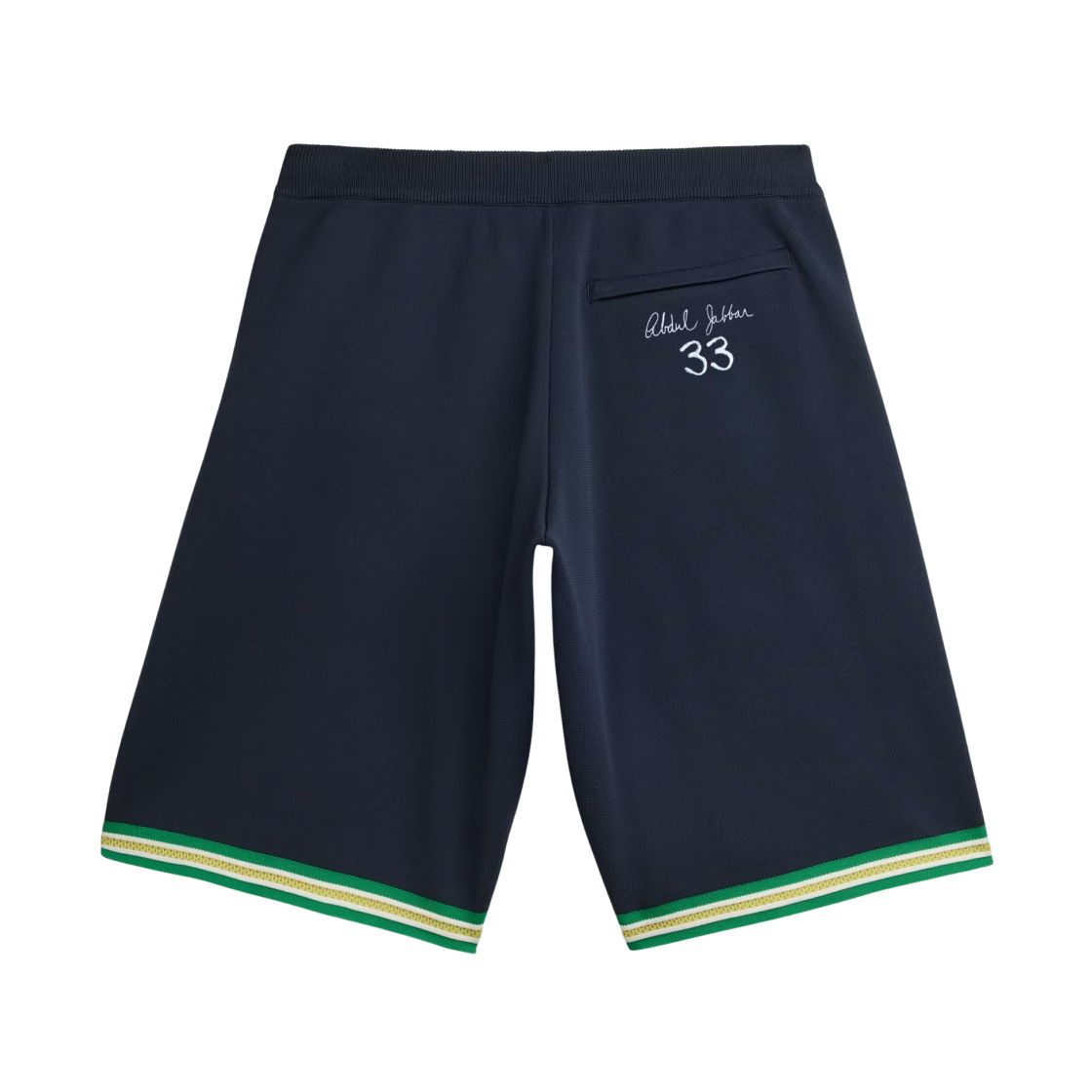 아디다스 x 웨일스 보너 자바르 3-스트라이프 니트 쇼츠 나이트 네이비 - US 사이즈(Adidas x Wales Bonner Jabbar 3-Stripes Knit Shorts Night Navy - US Sizing) - 2