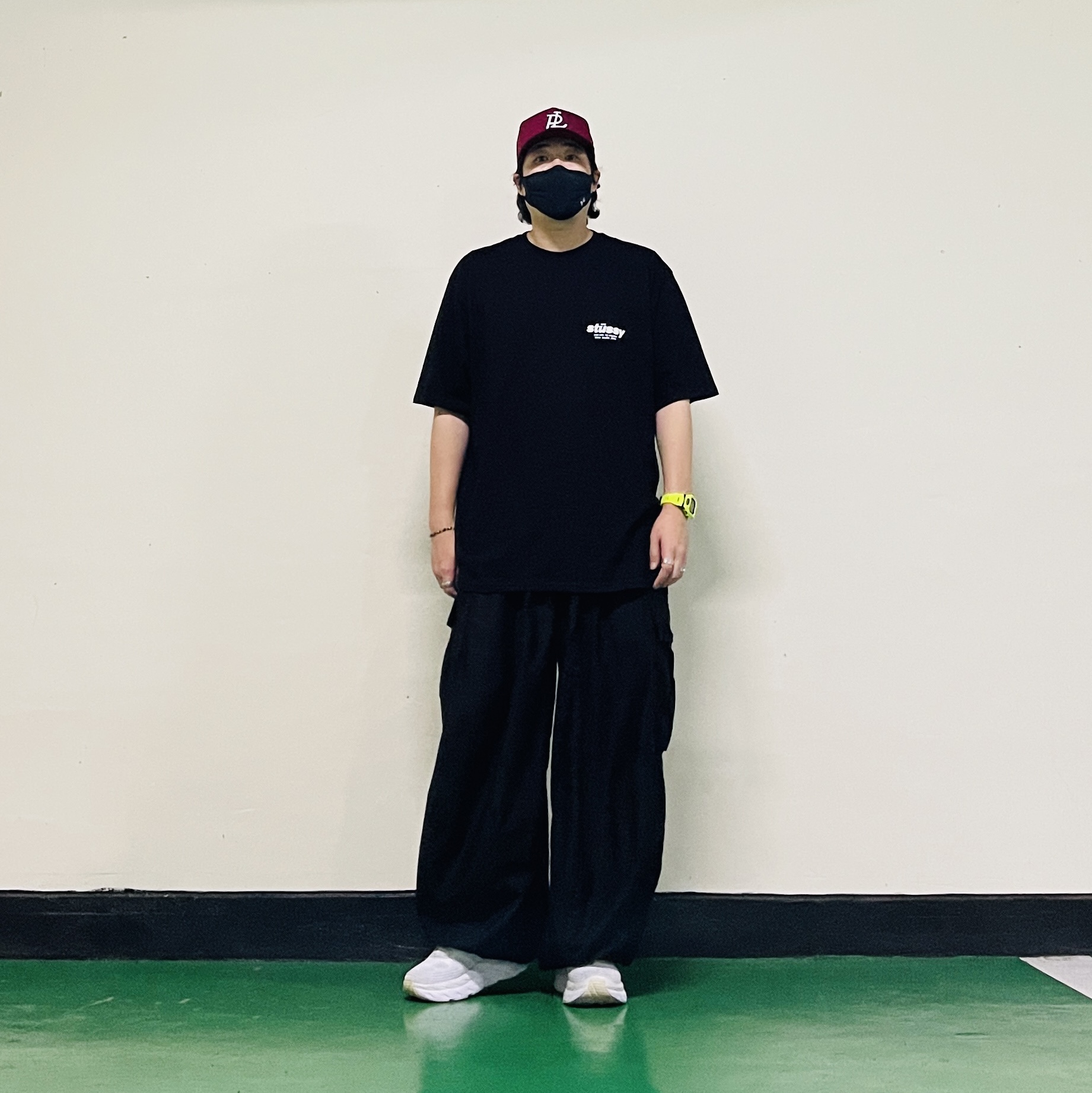 Palace P Frame 5-Panel Berg - 25SS, Stussy Rollers T-Shirt Black 착용 스타일 - 5