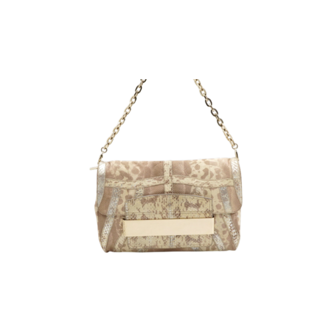 IT2H5FIF2UPD Jimmy Choo Python Flap Chain Shoulder Bag AA52878