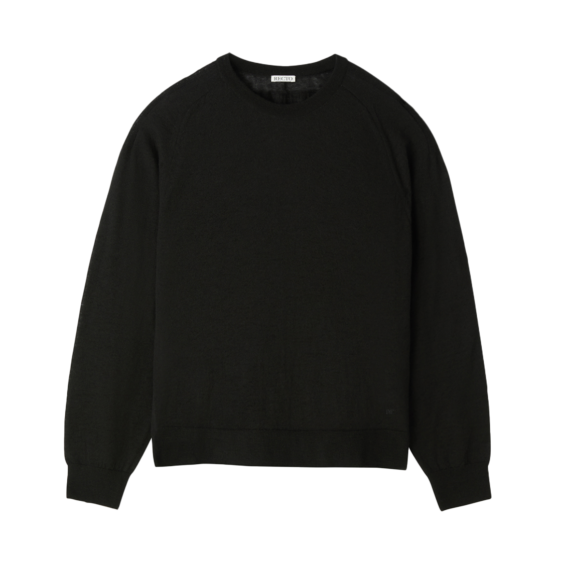 RM25WKTP002BK Recto Rc Sheer Knit Top Black