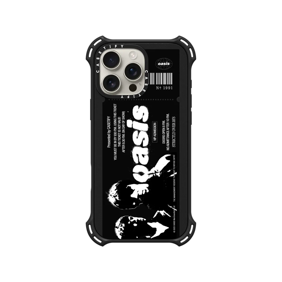 케이스티파이 x 오아시스 티켓 맥세이프 바운스 케이스 매트 블랙(Casetify x Oasis Ticket Magsafe Bounce Case Matte Black) - 3