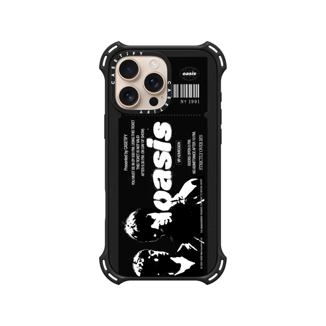 케이스티파이 x 오아시스 티켓 맥세이프 바운스 케이스 매트 블랙(Casetify x Oasis Ticket Magsafe Bounce Case Matte Black) - 4