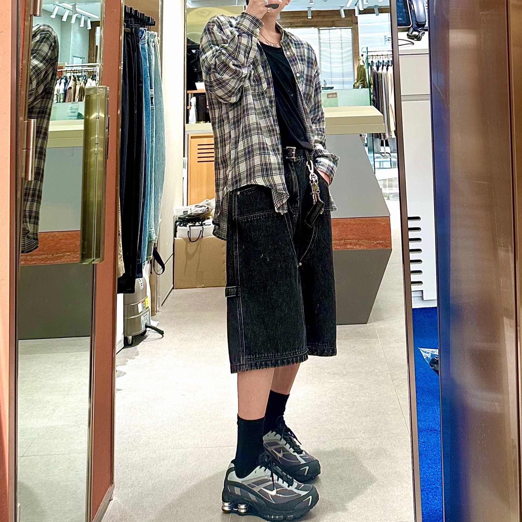 Nike Shox Ride 2 Light Graphite Anthracite 착용 스타일
