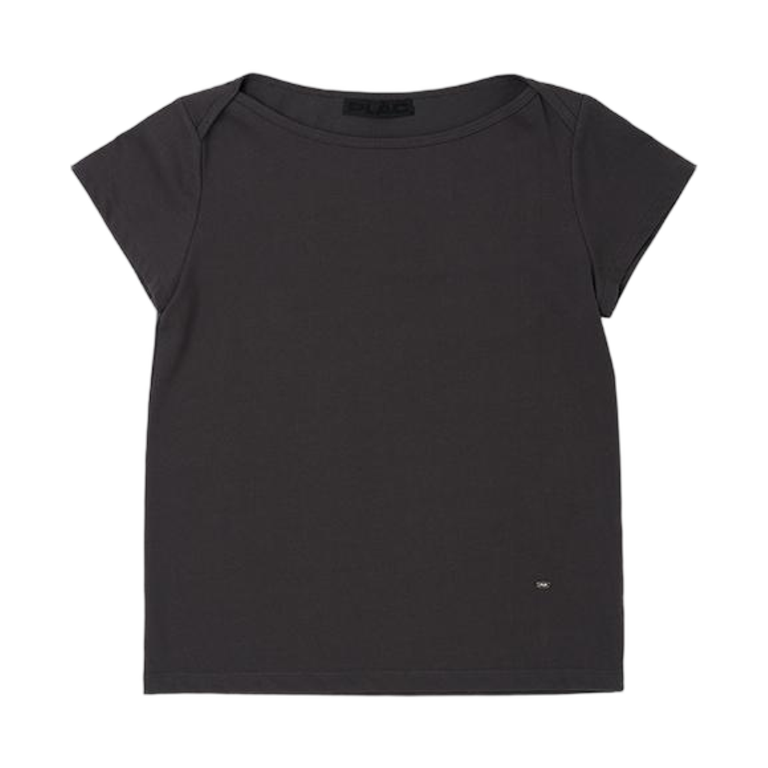 (W) 플랙 보트넥 저지 탑 차콜((W) PLAC Boat Neck Jersey Top Charcoal)