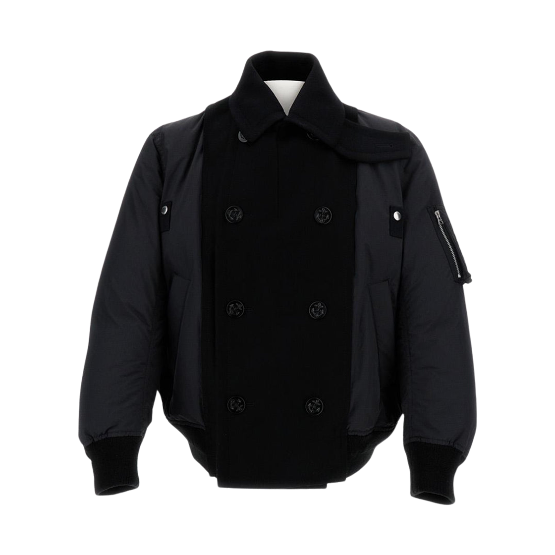 25-03852M-001 Sacai Puffer Jacket Black