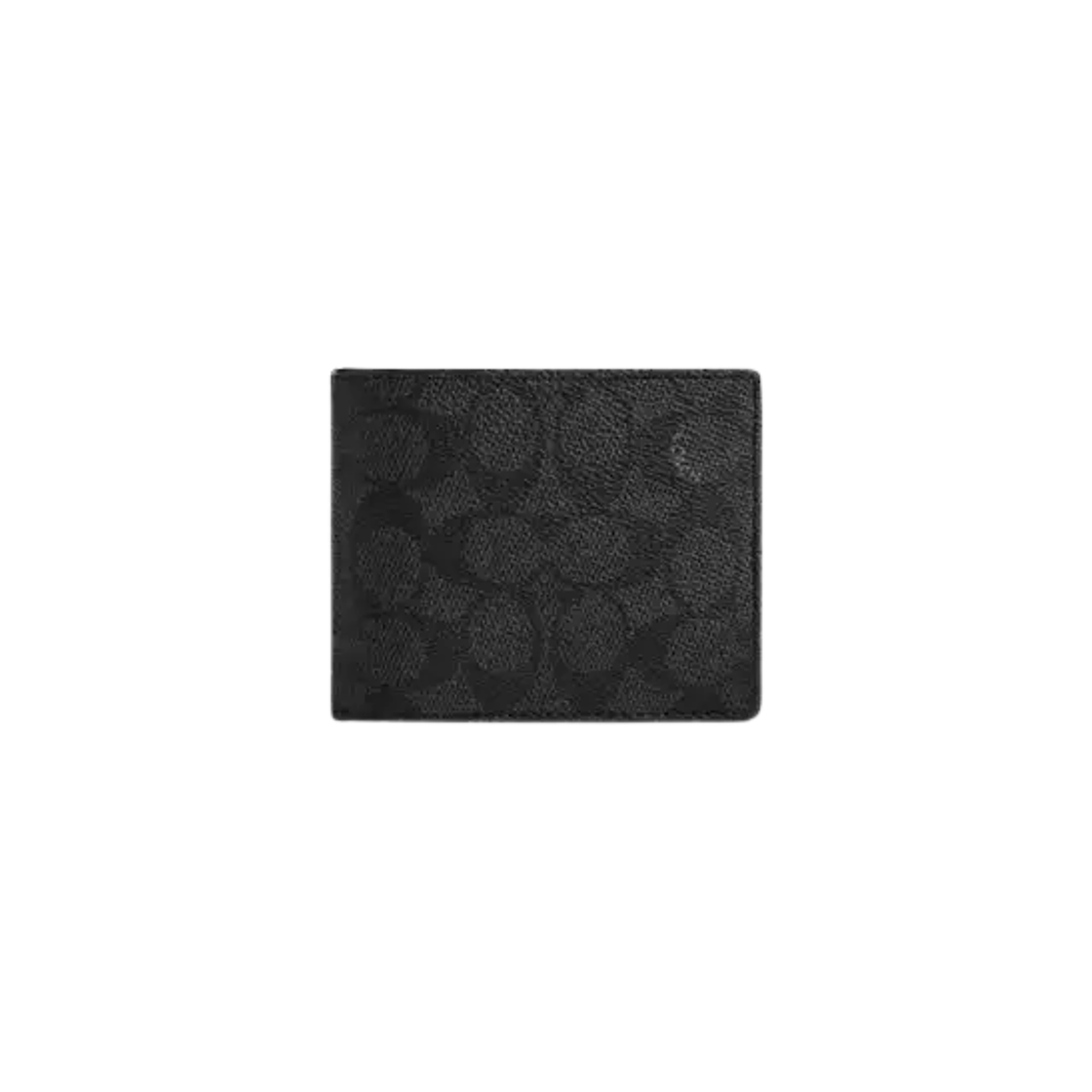 코치 시그니쳐 캔버스 쓰리인원 월렛 차콜 블랙(Coach Signature Canvas 3 In 1 Wallet Charcoal Black)