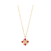 Tiffany & Co. Tiffany Sixteen Stone Pendant Yellow Gold with Ruby