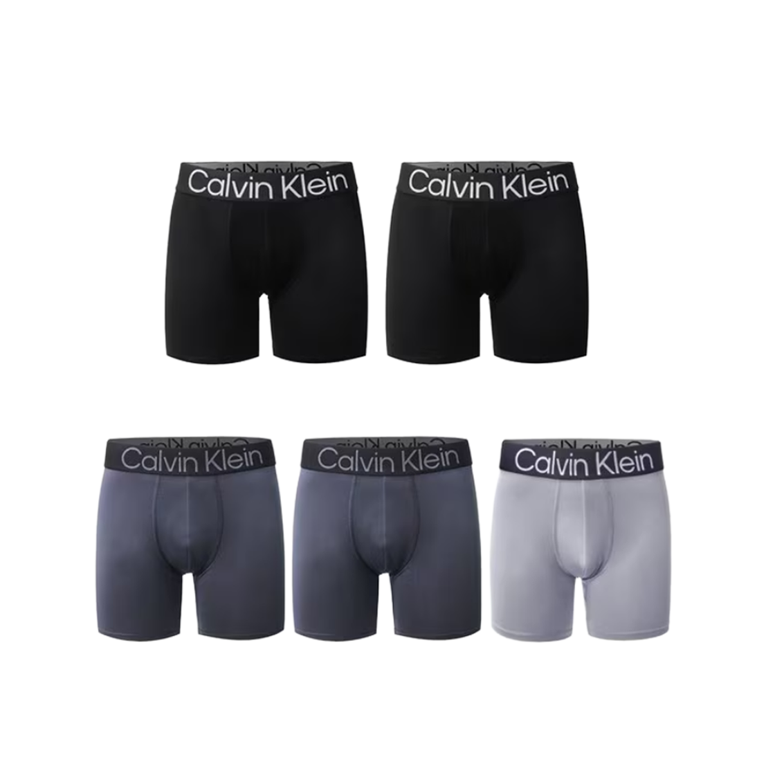 캘빈 클라인 볼드 로고 마이크로 스트레치 5팩 박서 브리프 멀티컬러(Calvin Klein Bold Logo Micro Stretch 5-pack Boxer Brief Multicolor)