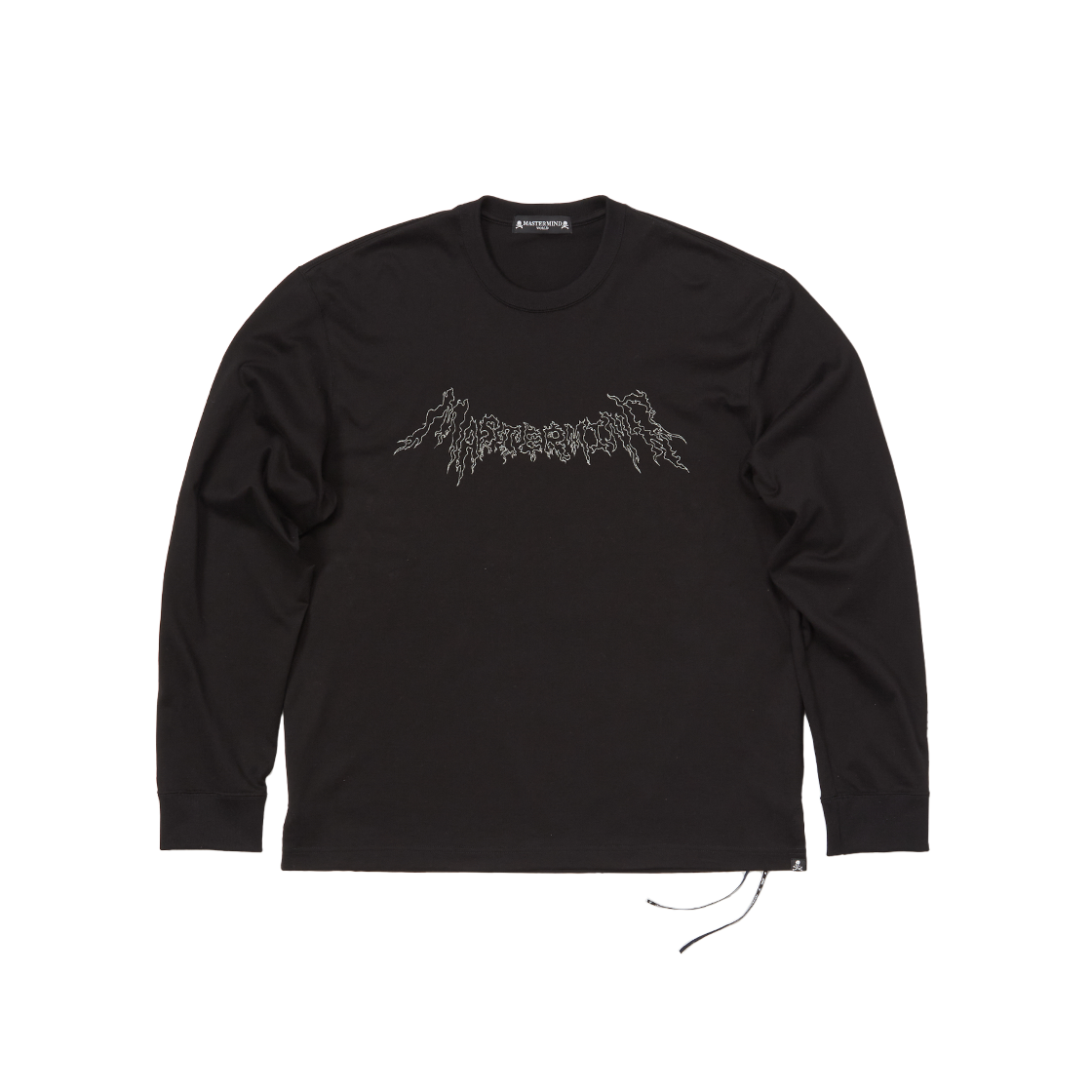 마스터마인드 월드 글래스비디드 롱슬리브 티 블랙 - 25 FW(Mastermind World Glassbeaded LS Tee Black - 25FW)