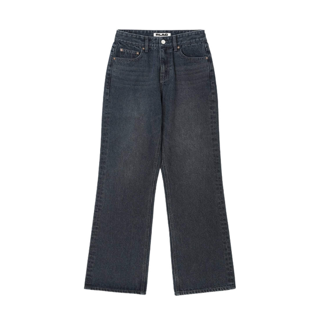(W) 플랙 플레어 데님 팬츠 M52 딥 블루((W) PLAC Flare Denim Pants M52 Deep Blue)