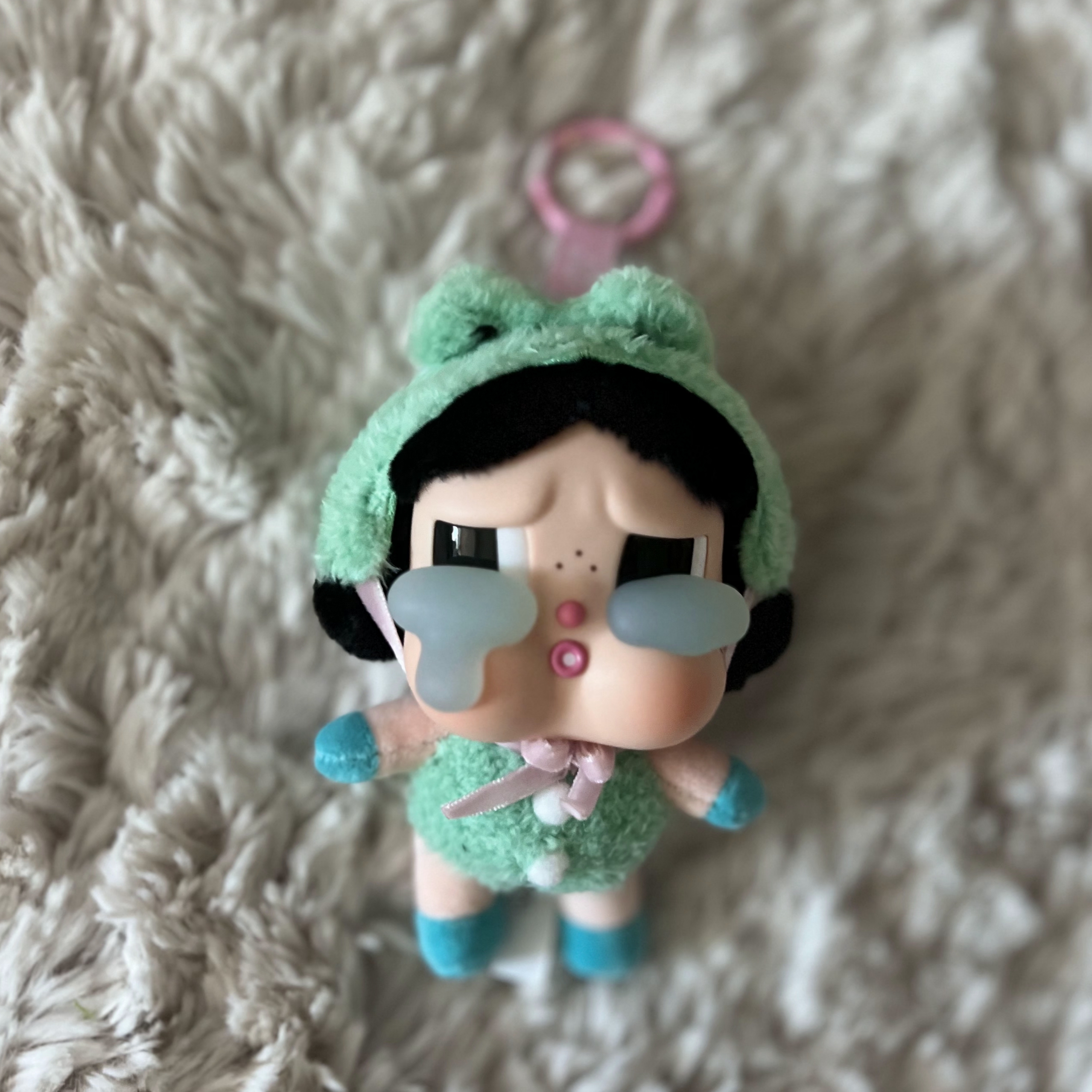 Pop Mart Crybaby Crying Again Series Plush Keyring Sealed Case (6 Blind Boxes) 착용 스타일 - 4
