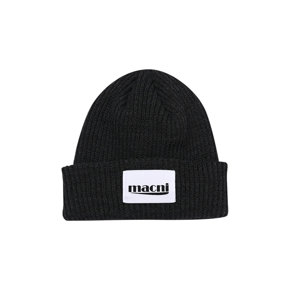 마크니 해비 니트 비니 차콜(MACNI Heavy Knit Beanie Charcoal)