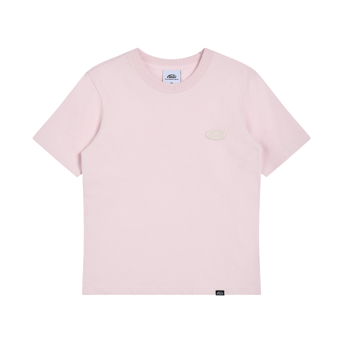 - (W) Emis Rubber Patch T-Shirt Pink
