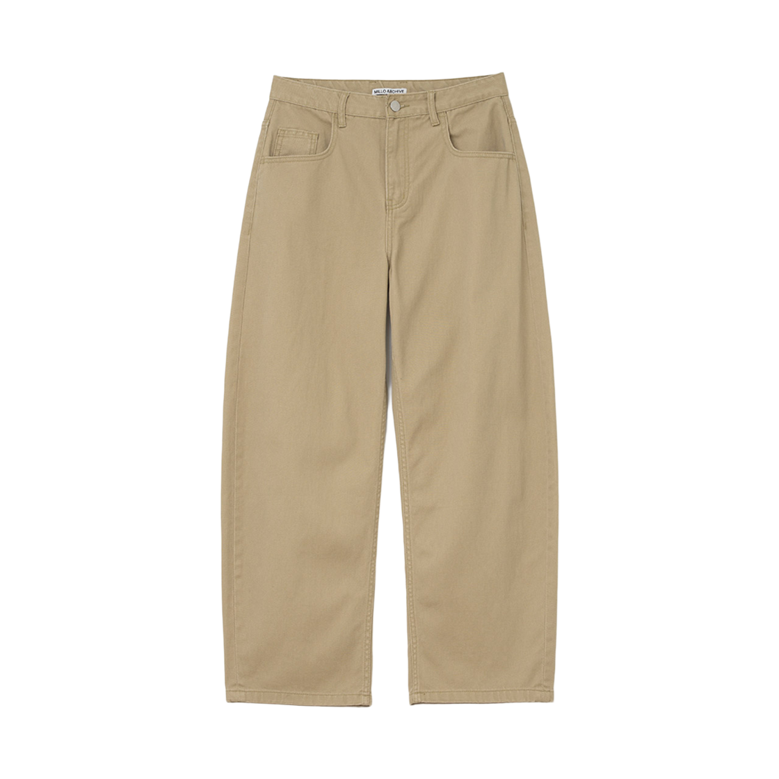 ML163BEG Millo Archive Reflect Curved Pants Beige
