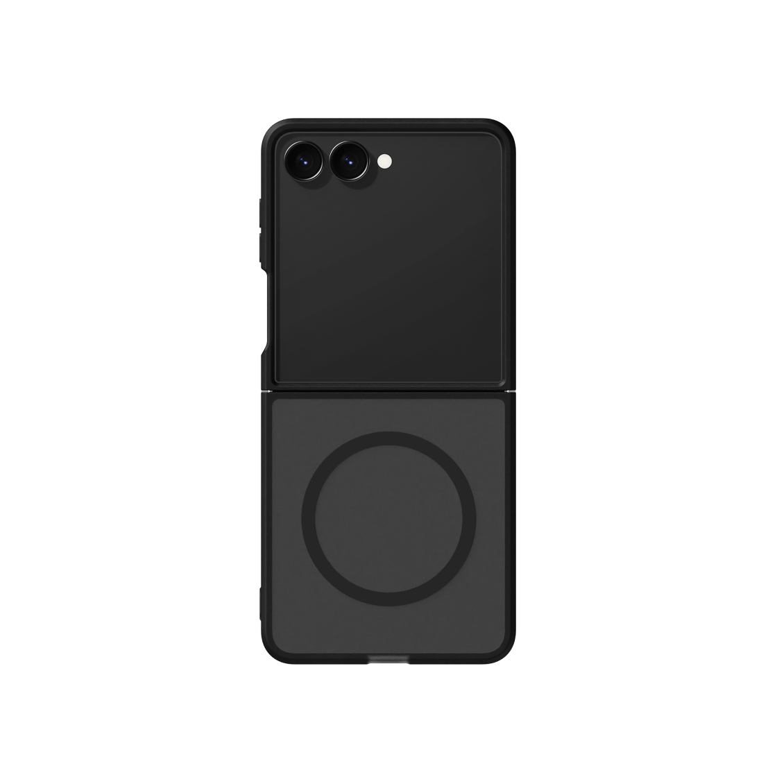 에스엘비에스 모노라인 매트 블랙 마그넷 케이스 for Galaxy Z Flip7(SLBS Monoline Black Clear Magnet Case for Galaxy Z Flip7)