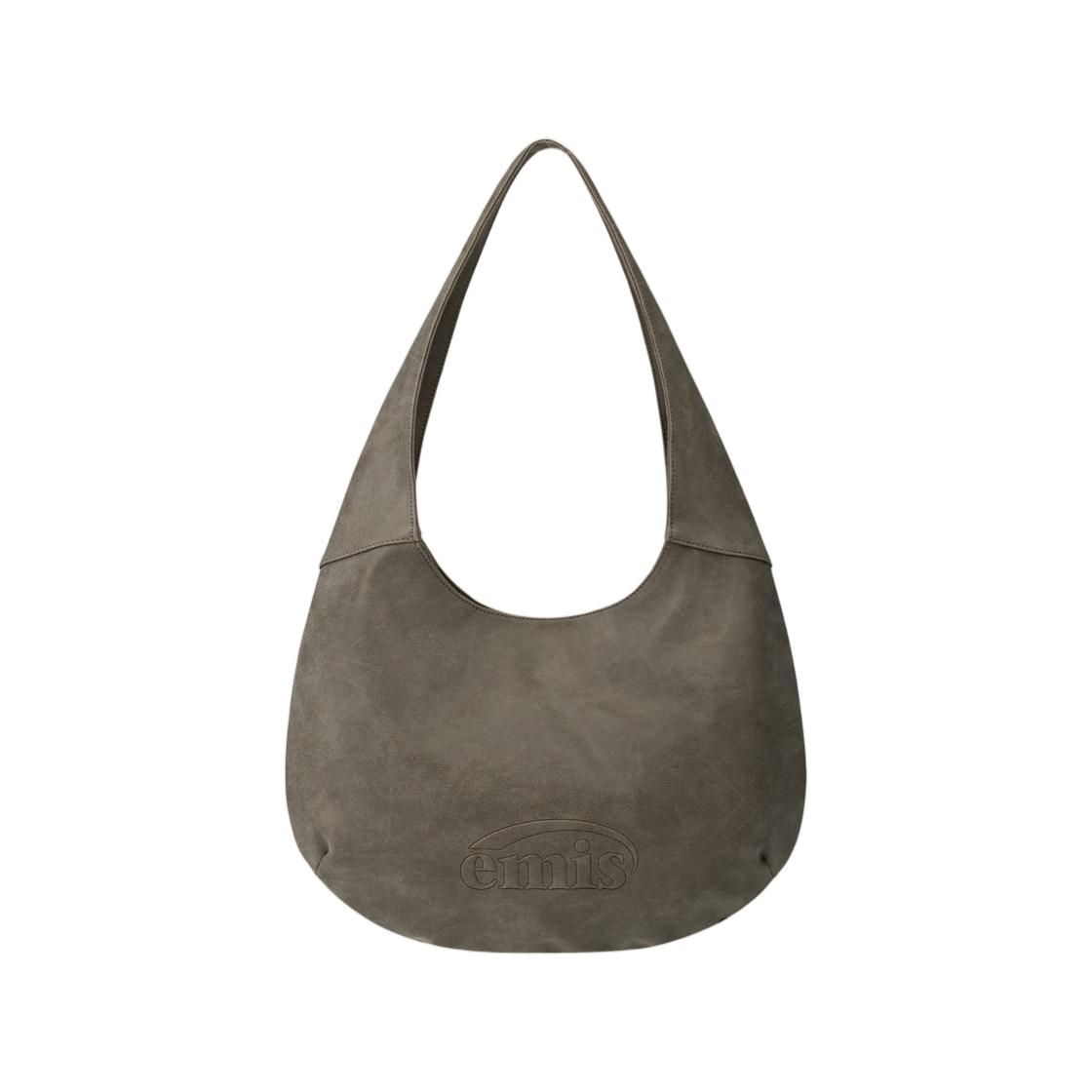 이미스 로고 엠보스 숄더백 브라운(Emis Logo Embossed Shoulder Bag Brown)