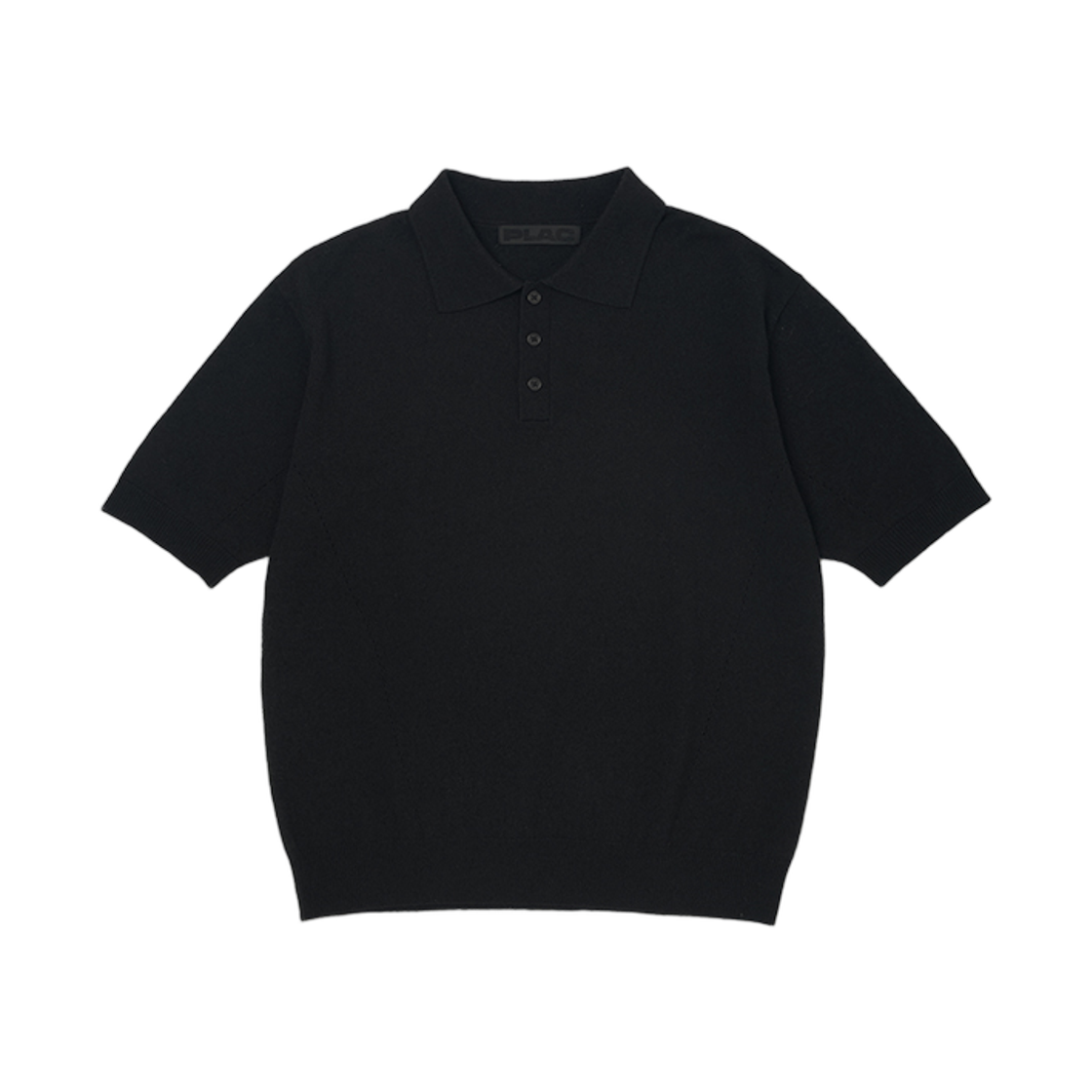 플랙 스탠다드 숏슬리브 칼라 니트 티셔츠 블랙(PLAC Standard Short Sleeve Collar Knit T-Shirt Black)