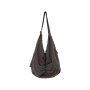 Millo Archive Denim Low Shirring Bag Fade Brown