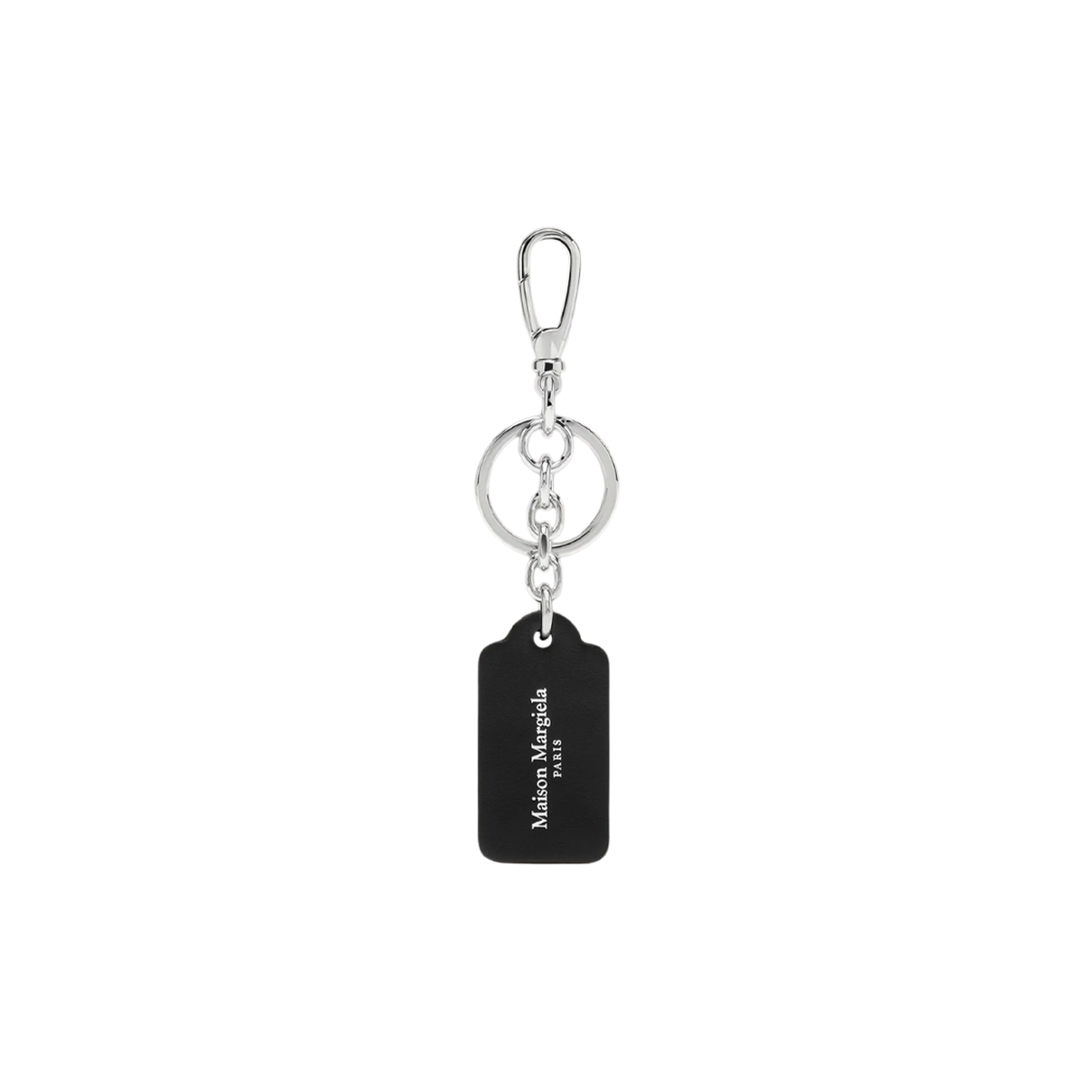 SA2UA0014P4745T8013 Maison Margiela Four Stitches Keyring Card Holder Black