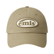 Emis Rubber Patch Ball Cap Beige