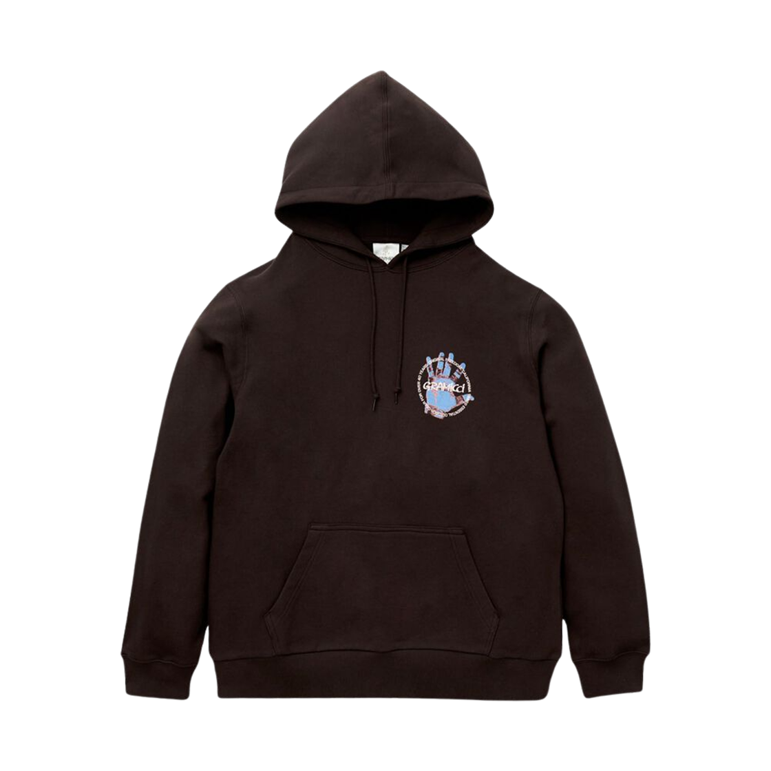 G4FU-J110 Gramicci Climber Hand Hoodie Sweatshirt Dark Brown - US Sizing